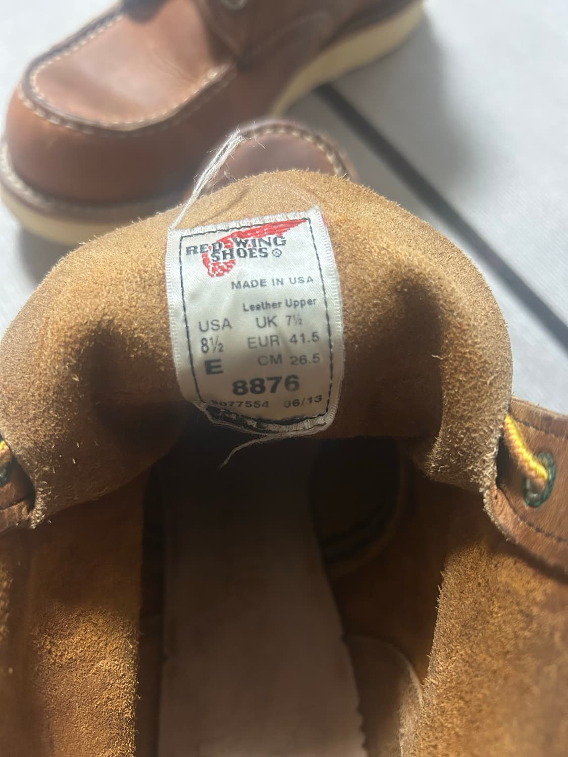 레드윙 목토 8876 카퍼 러프앤터프 8.5 사이즈 상품이미지6