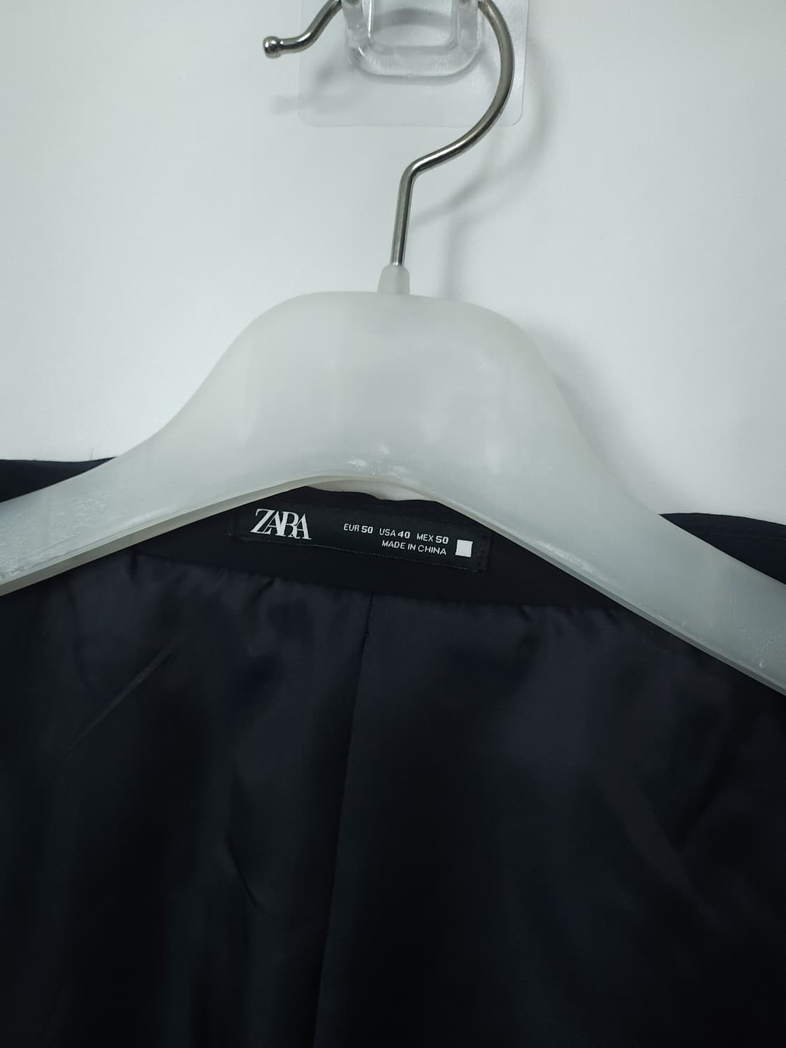  ZARA 슬림핏 블레이저 자켓 네이비 100 L 새제품급 상품이미지7