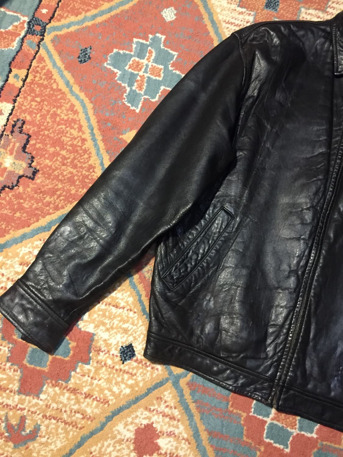 90‘s 폴로 맥스웰 레더자켓 상품이미지3