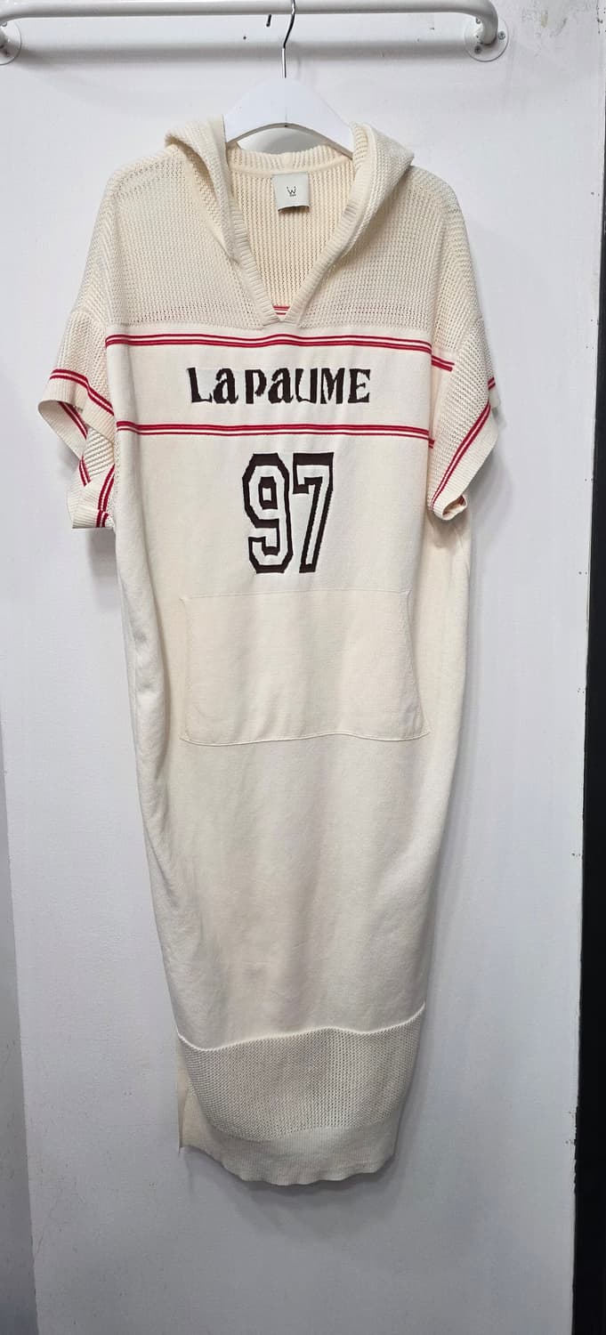 오즈세컨 여성 후드 롱 니트 원피스 상품이미지1