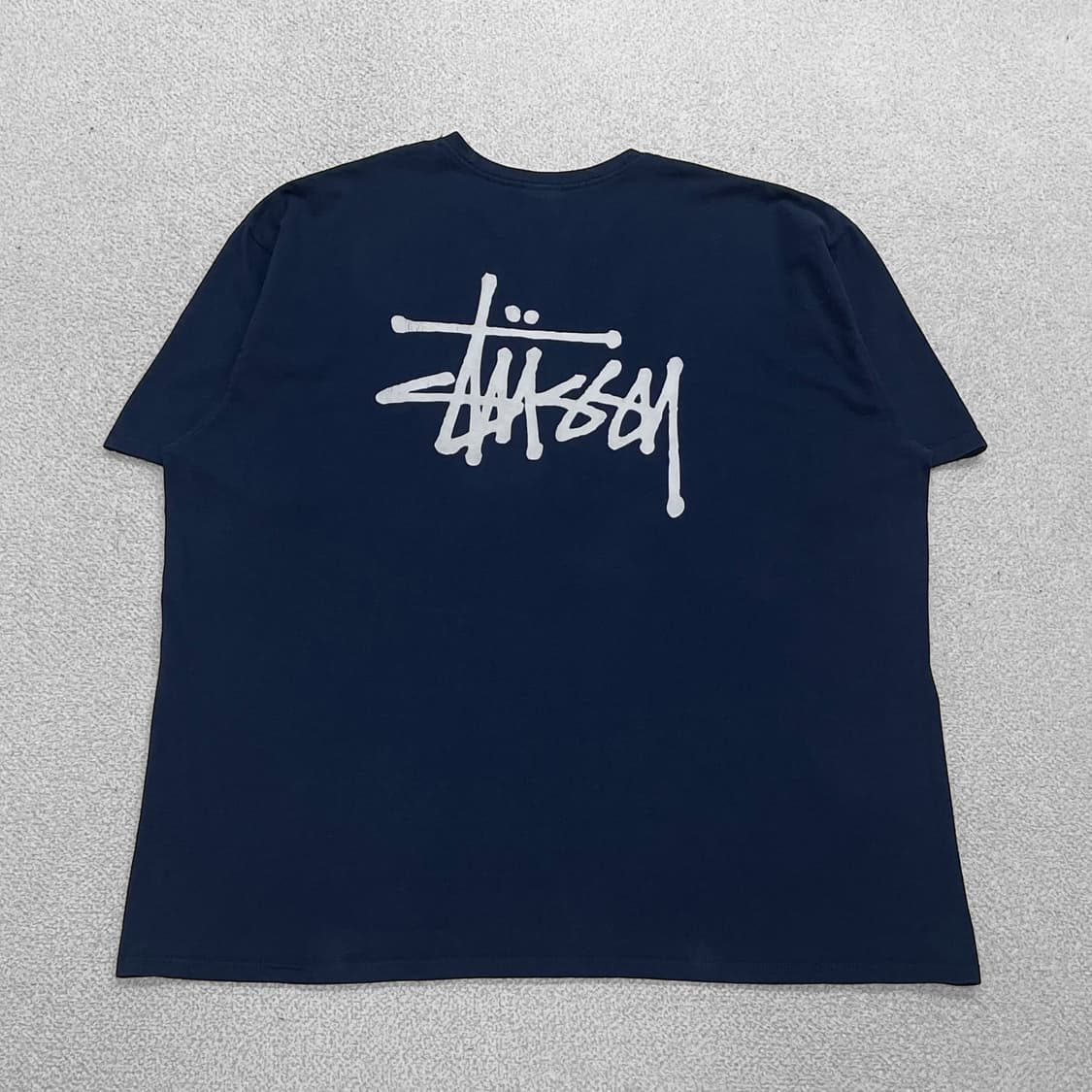 스투시 Stussy 베이직 로고 반팔티 네이비 상품이미지1