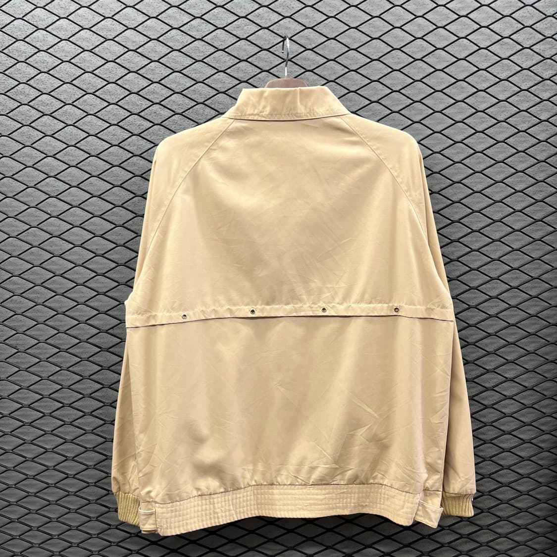 JPN VINTAGE 블루종 자켓 투포켓 밑단 조절 버튼 디테일 베이지 상품이미지2