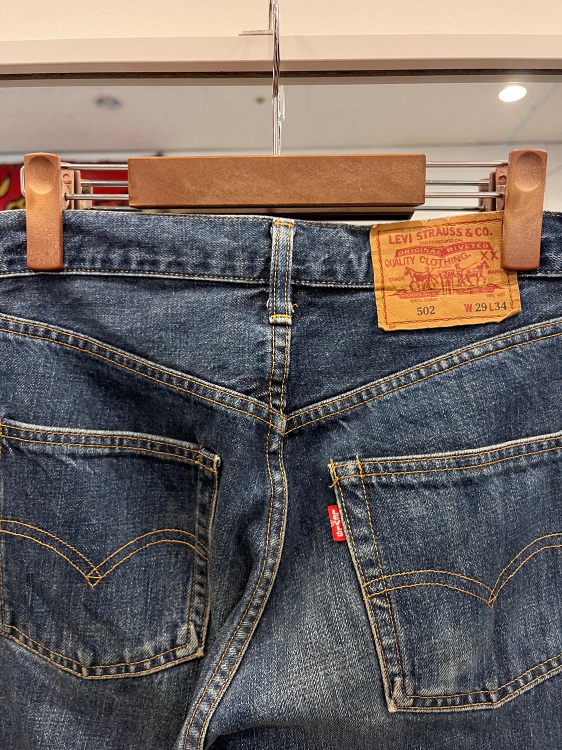 90s Levis 리바이스 502xx 셀비지 데님 팬츠 (Japan) 상품이미지5