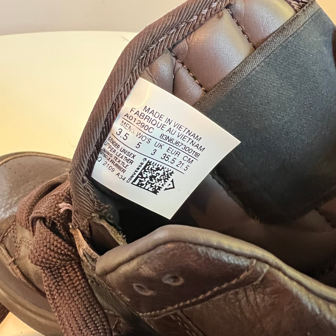 컨버스 x 릭 오웬스 다크쉐도우 터보웨폰 클레이 슈즈 상품이미지8