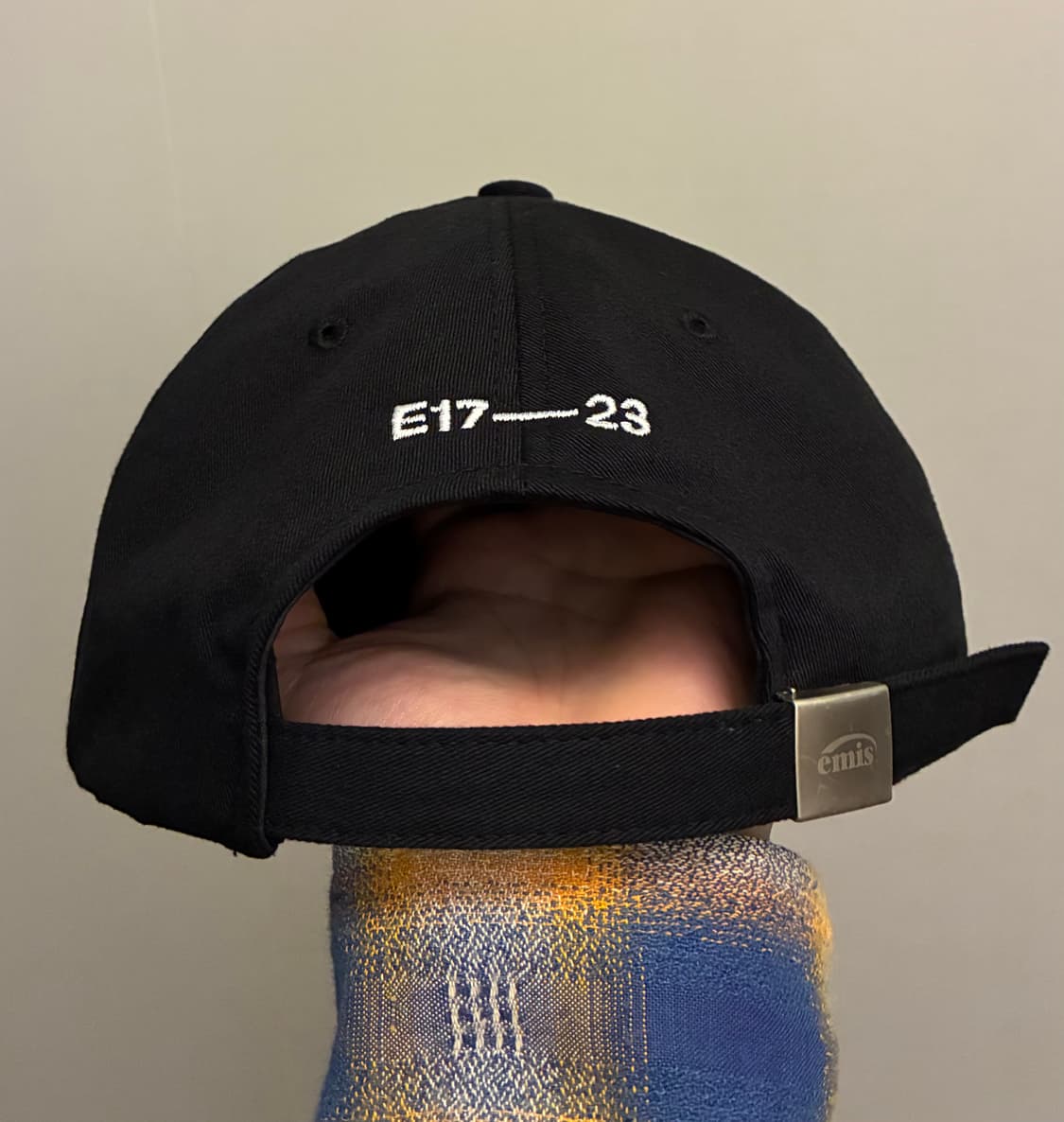(F)emis 이미스 톤온톤 와펜 자수 볼캡 모자 블랙 상품이미지5
