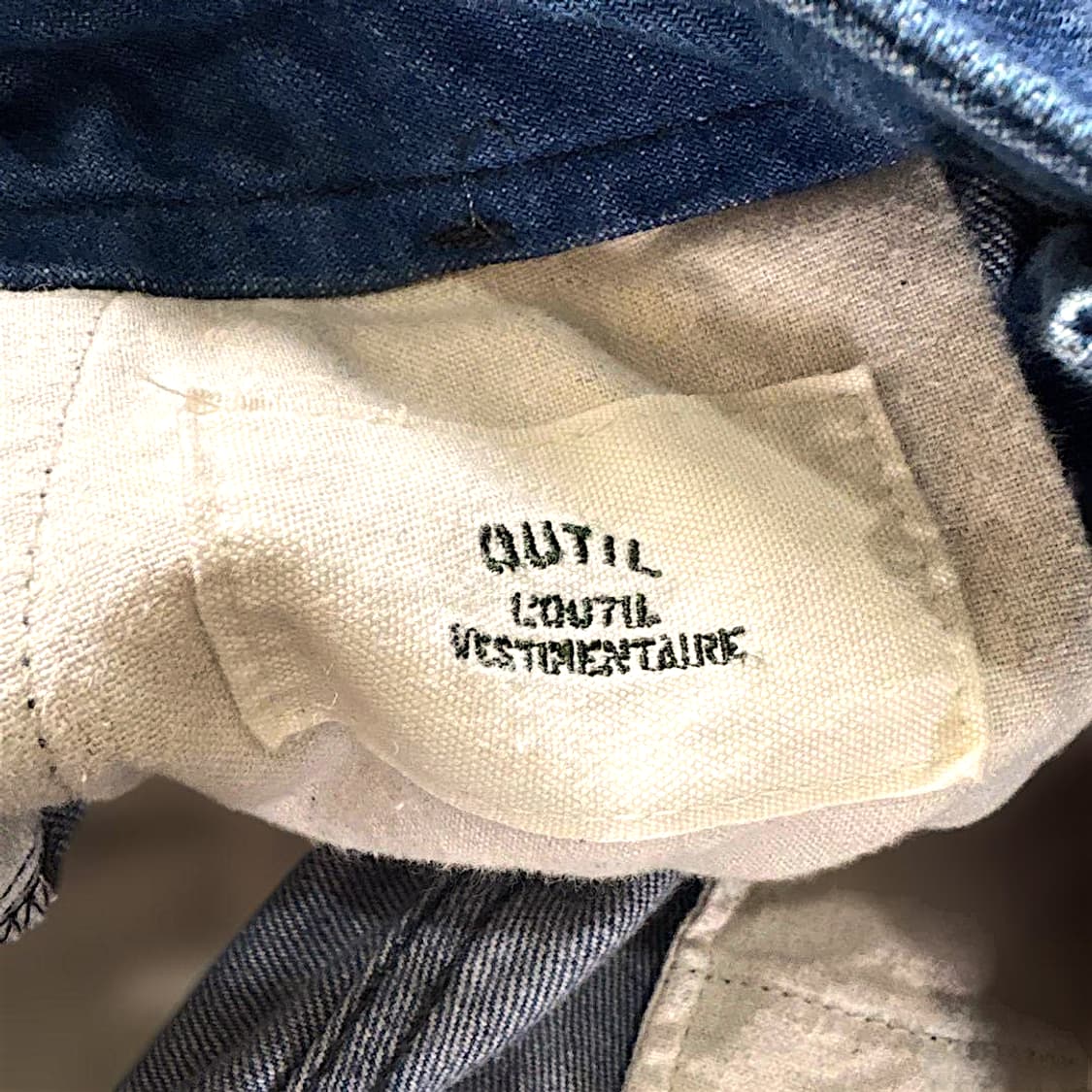 outil 우티 판탈론 아를 데님 신치백 워크 팬츠 상품이미지9