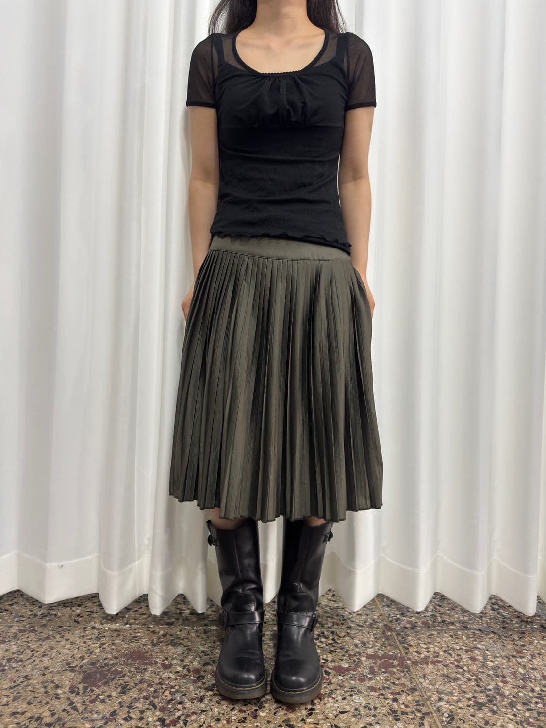 uniqlo pleats skirt 상품이미지2