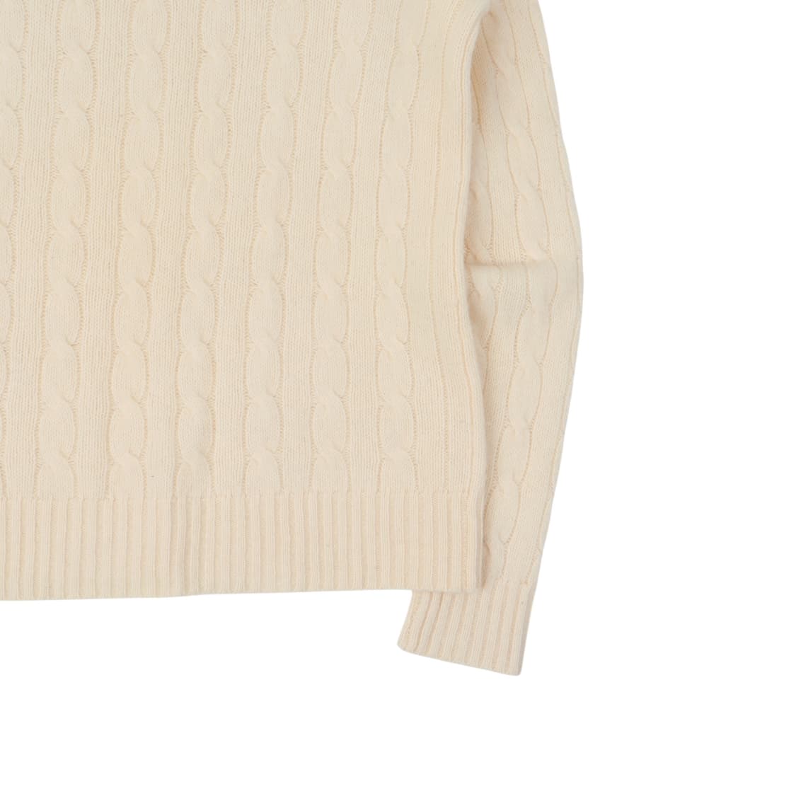 폴로 랄프로렌 크림 울 캐시미어 케이블 니트 상품이미지7