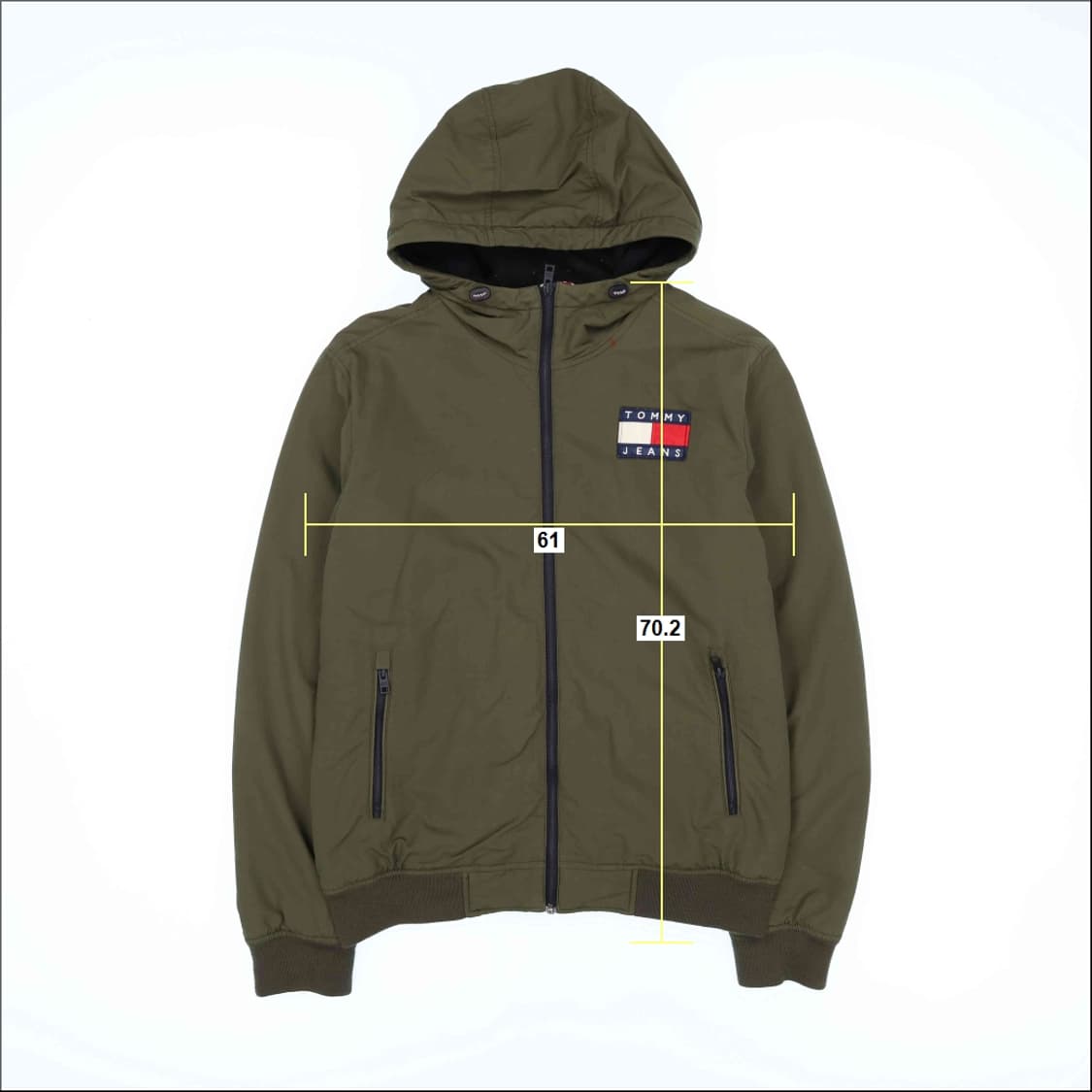[L] 타미힐피거 빅로고 기모 후드 점퍼 자켓 N7107 상품이미지6