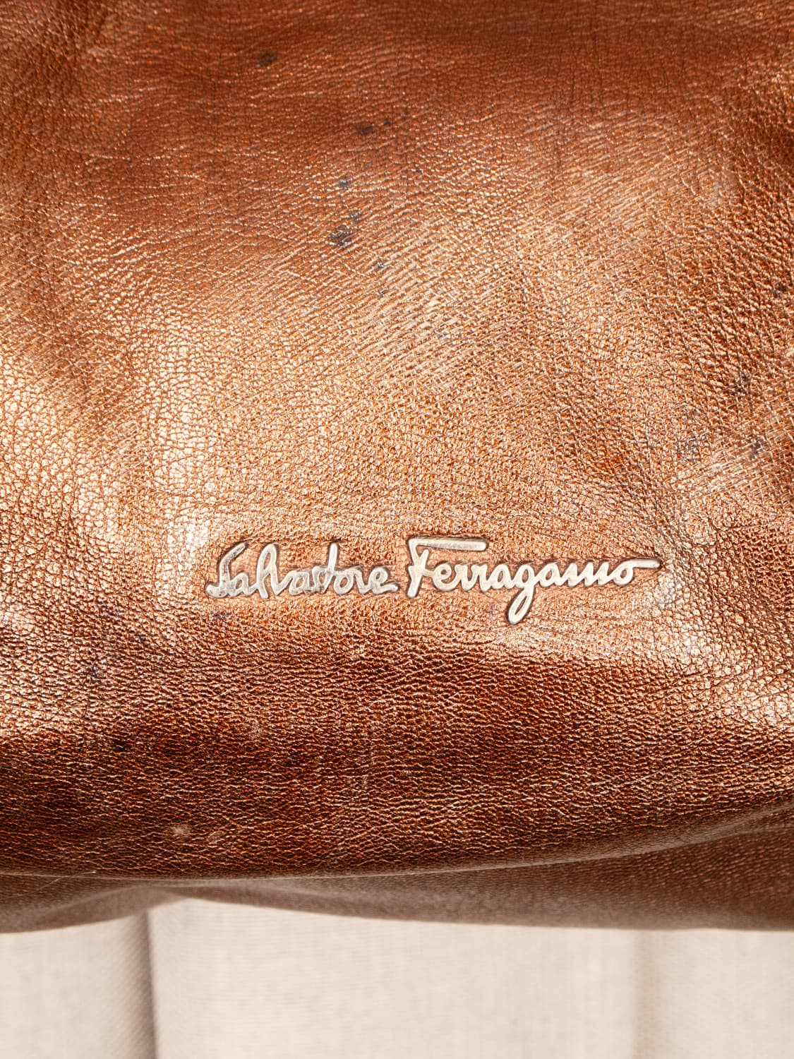 Metalic Bronze Leather Shoulder Bag 상품이미지3