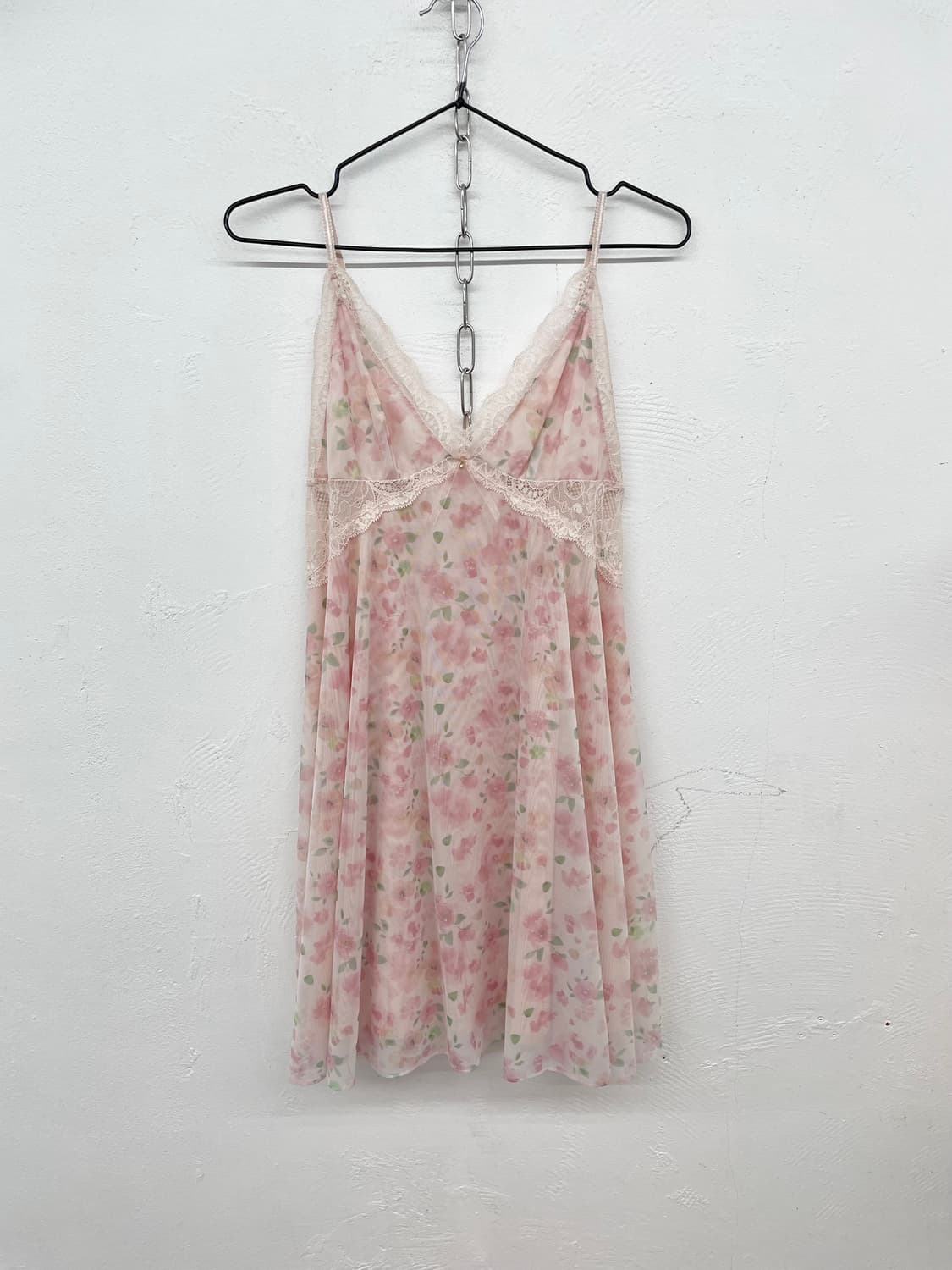 핑크 플로럴 레이스 슬립 상품이미지4