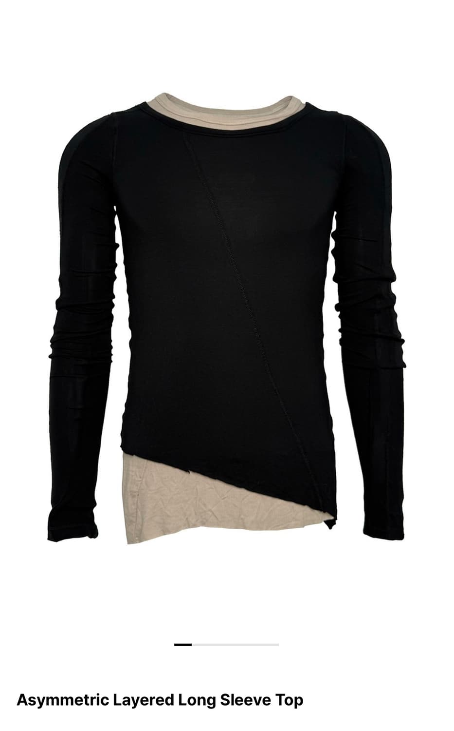 (S) 비엑세스 Asymmetric Layered Long Sleeve 상품이미지1