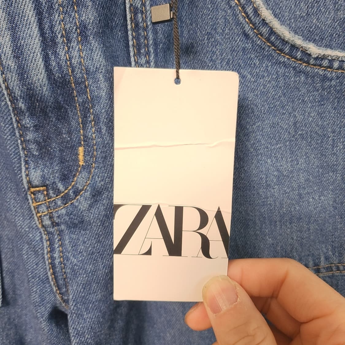 [27] 새상품 자라 데님 카고 바지 상품이미지5