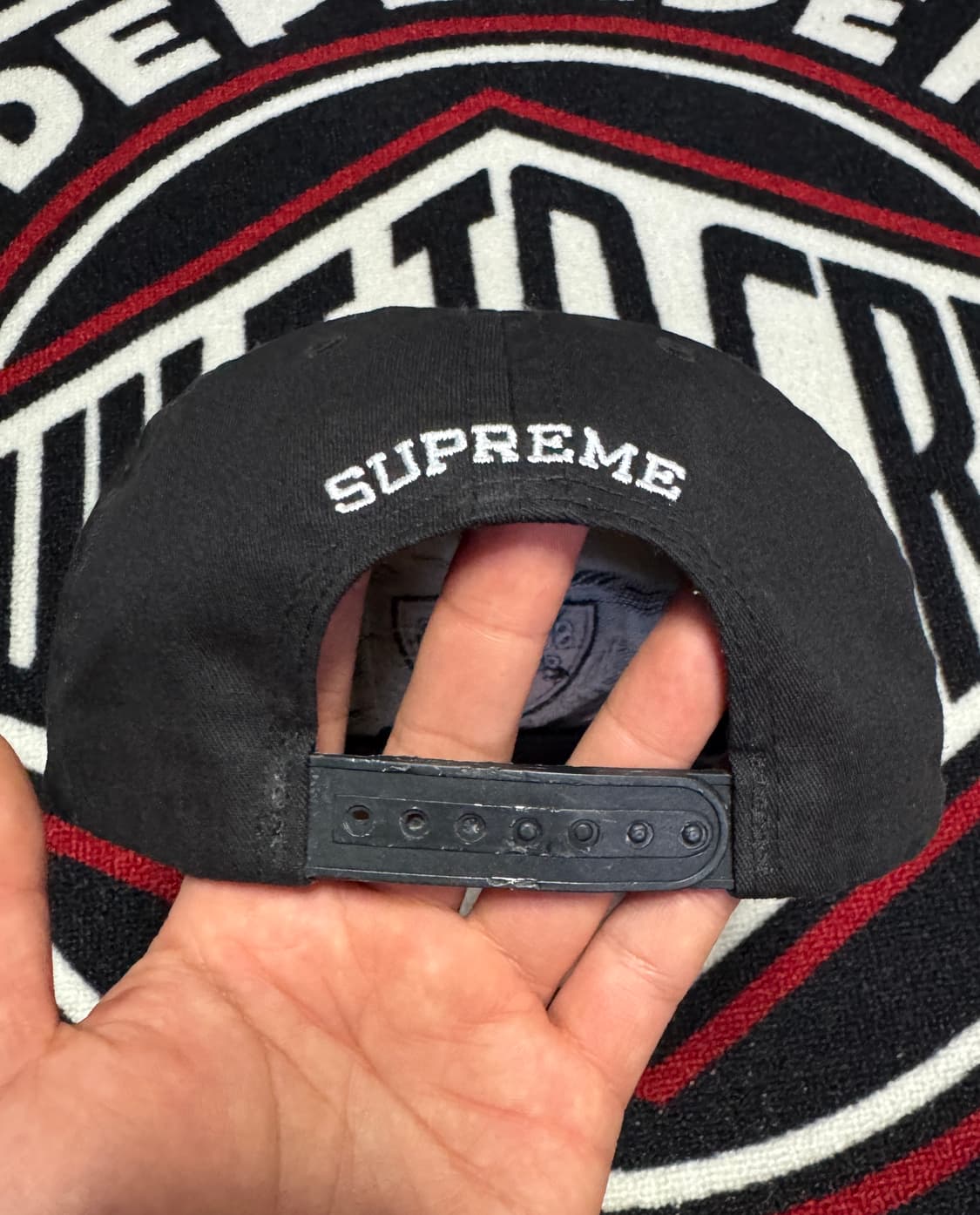 슈프림 스위셔 스윗 스냅백 블랙 상품이미지6