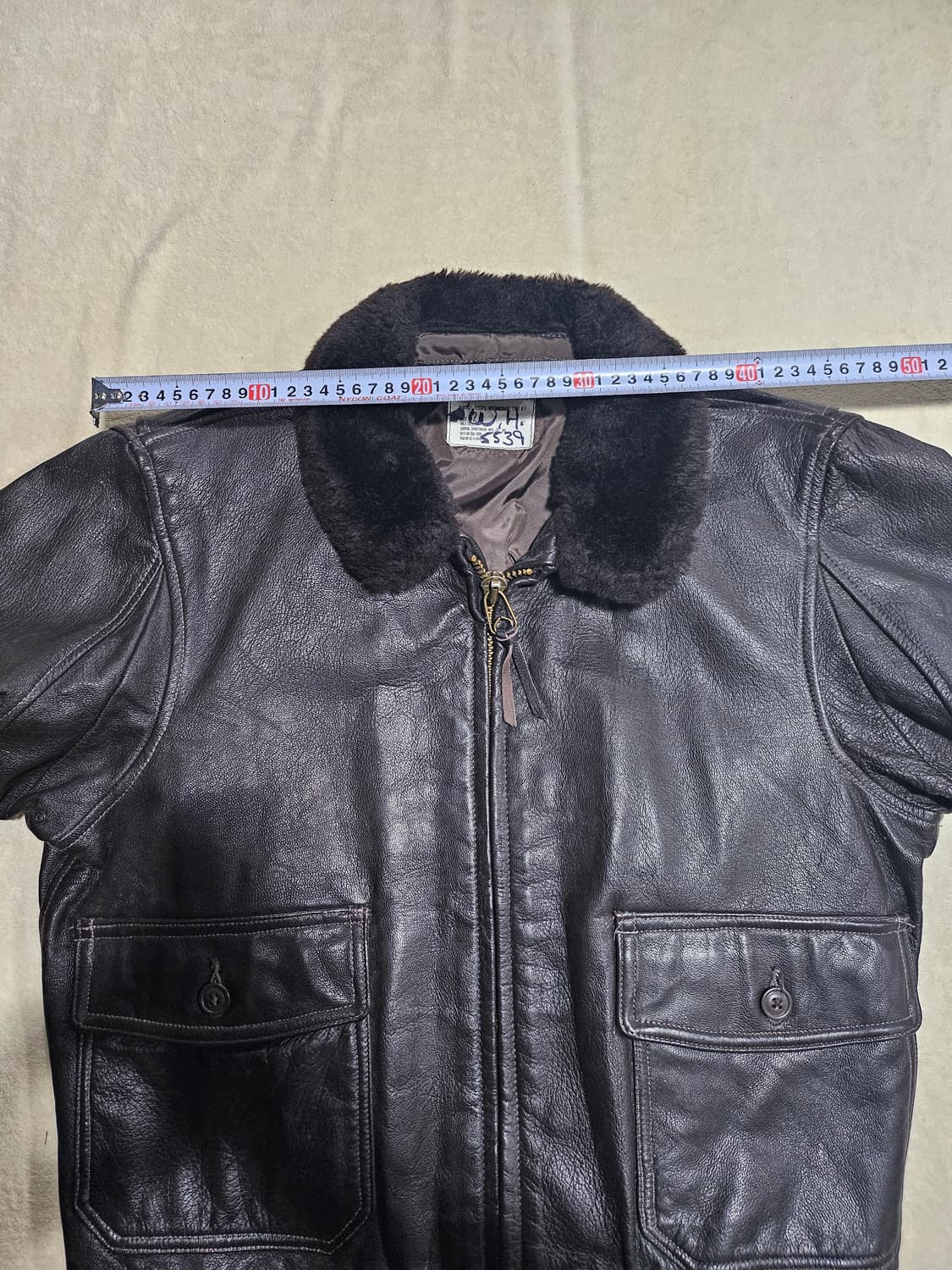 90s 미군오리지날 USN g1 레더자켓 42 상품이미지8
