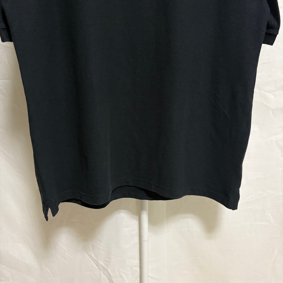 나이키 블랙 스우시 로고 반팔 카라티 / 블랙, XL 상품이미지3