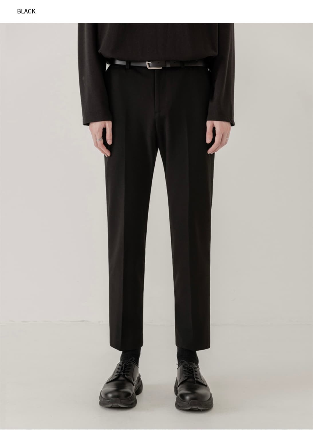 드로우핏 모더니티 히든 밴딩 슬랙스 블랙 M 상품이미지4