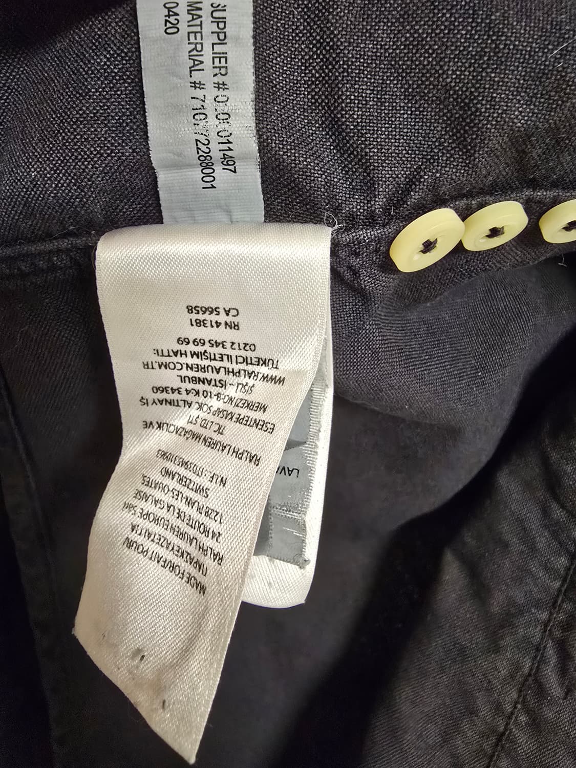 폴로 랄프로렌 옥스포드 가먼트 셔츠 블랙 슬림 L 상품이미지4