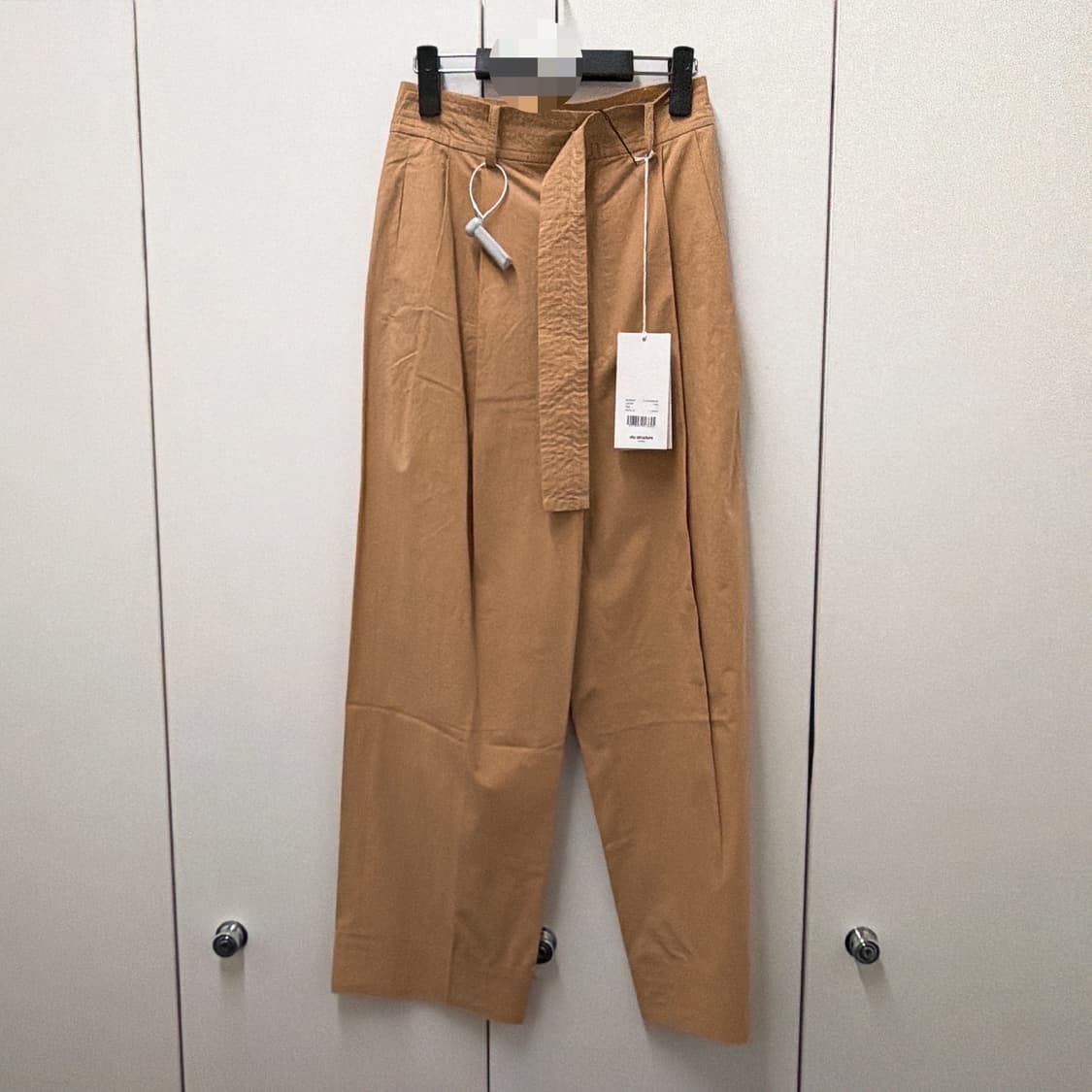 (정품/새상품) 리토 스트럭쳐 여성 카멜 코튼 스트레이트 팬츠 상품이미지1