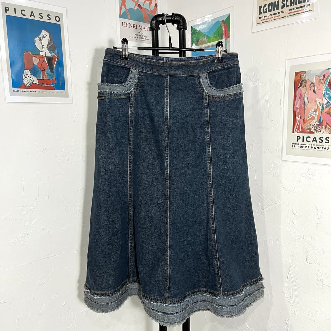 그런지 데님 스커트 상품이미지2