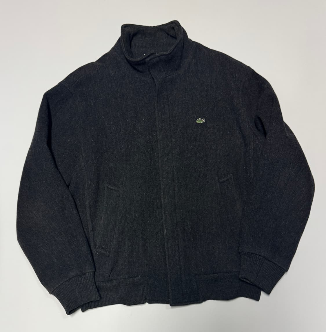 라코스테 올드스쿨 모직 집업 울 자켓 L~XL 상품이미지1