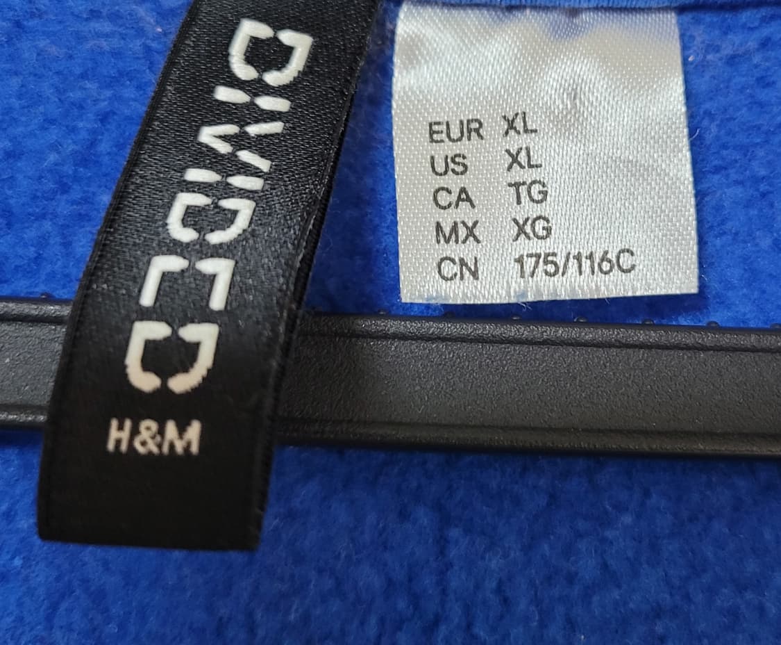 h&m 에이치앤엠 프린트 오버사이즈 후드 집업 xl 상품이미지3
