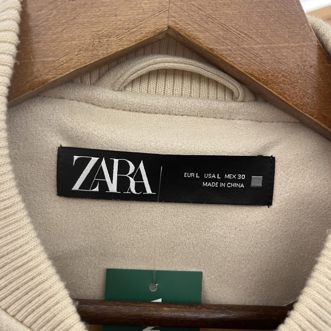 자라 ZARA 스웨이드 오버핏 가오리핏 자켓 105 C05721 상품이미지5