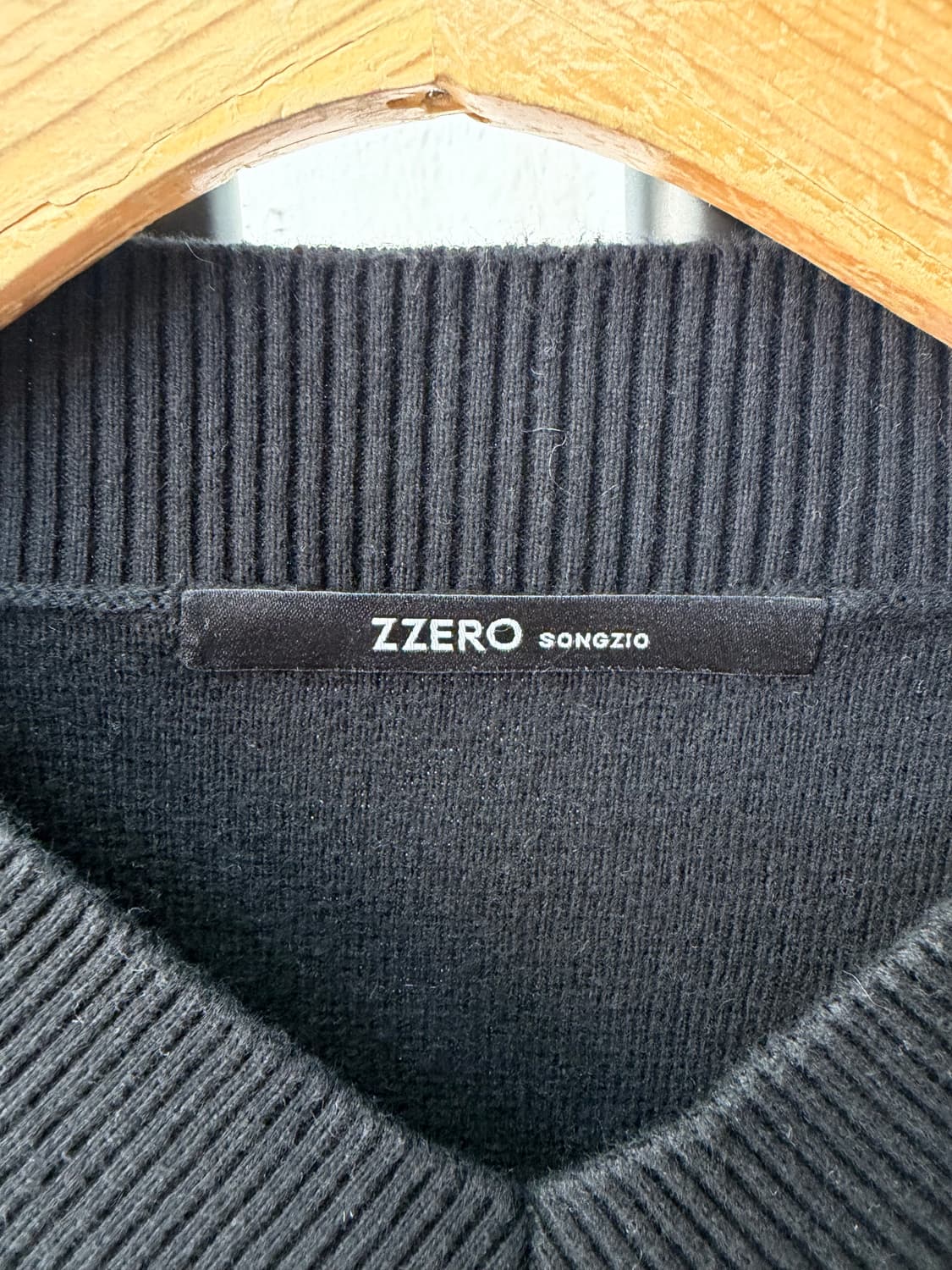 정품) 송지오옴므 지제로 22ss 오버핏 캐시미어 니트 맨투맨 95 상품이미지6