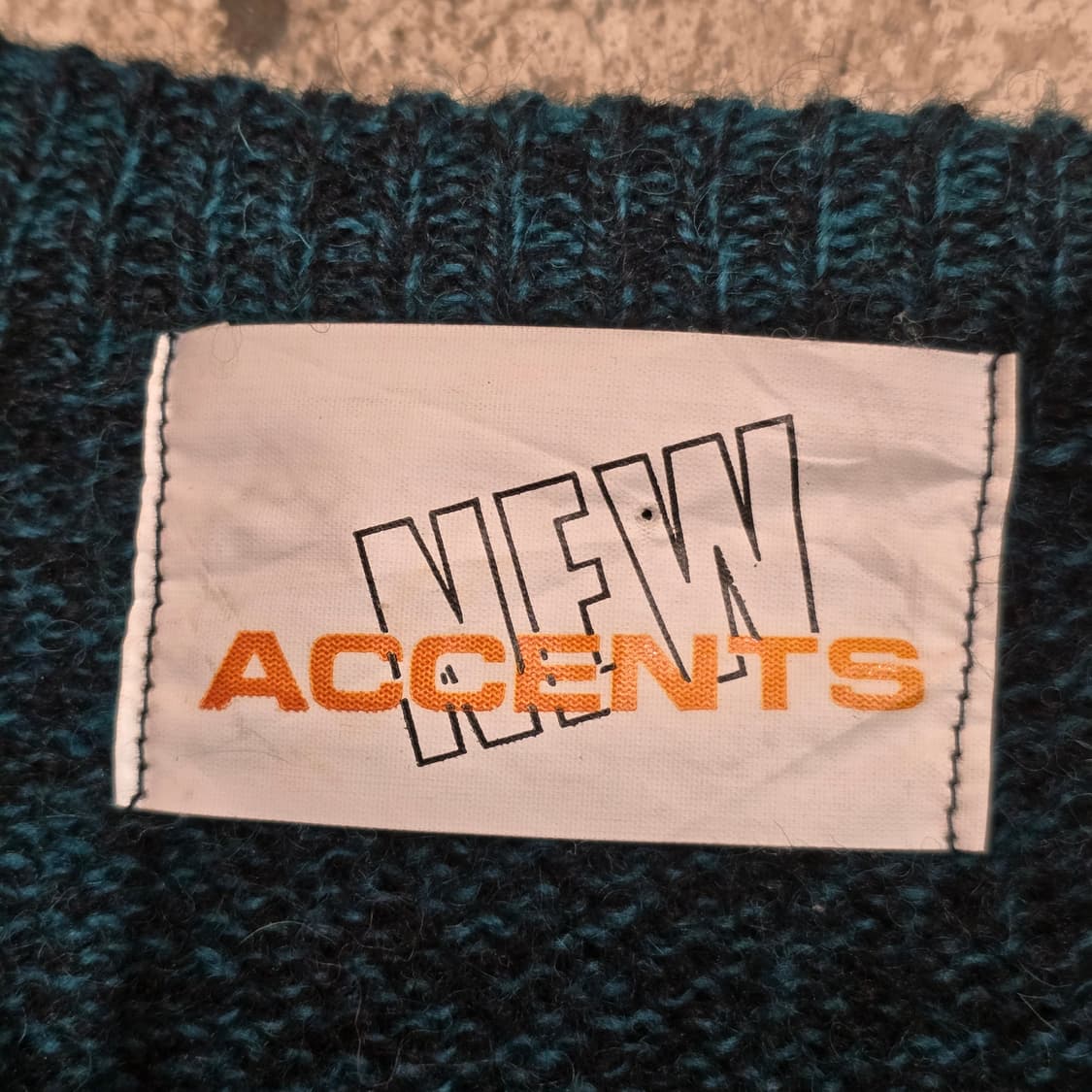 80s 울 혼방 아가일 스웨터 상품이미지4