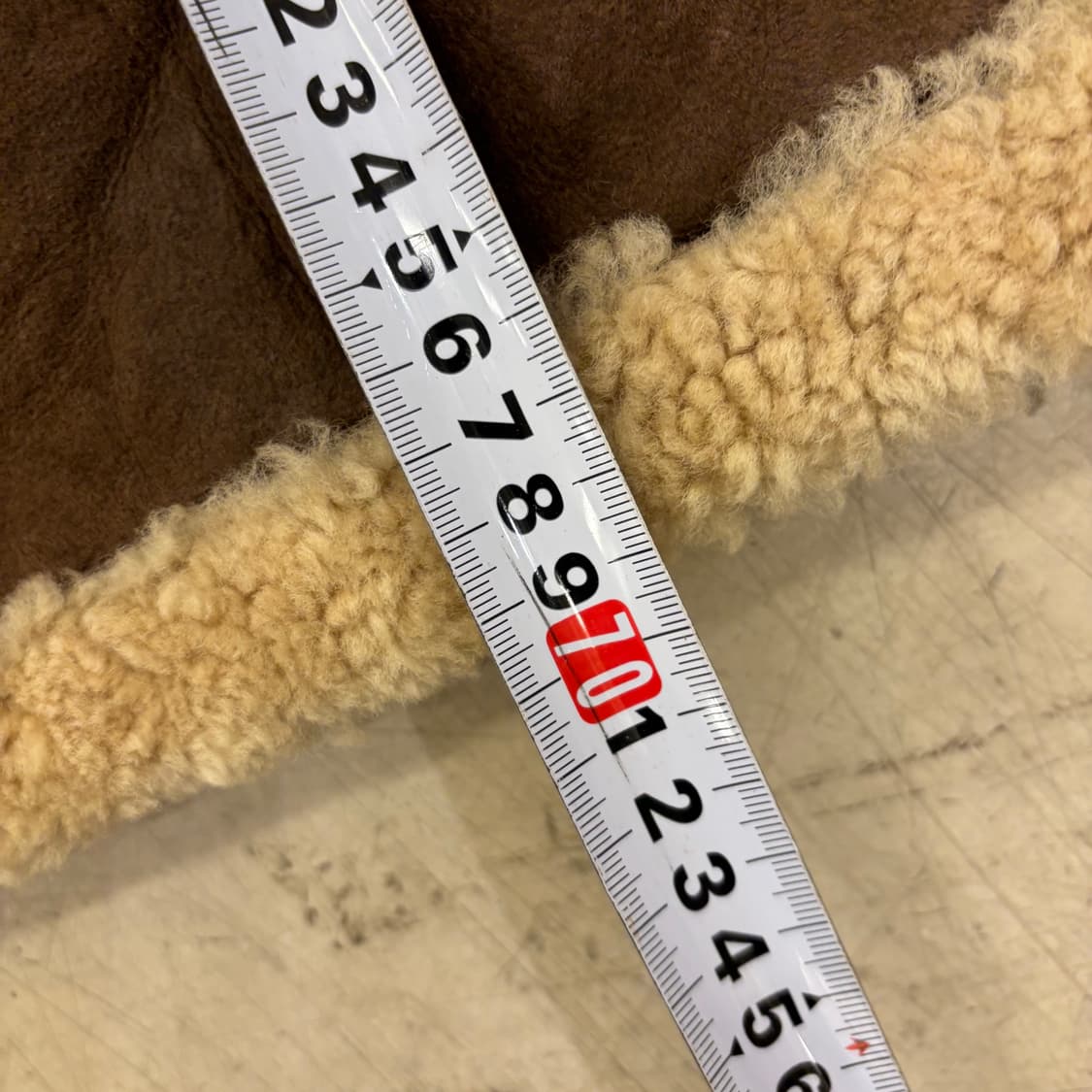 빈티지 브라운 양가죽 무스탕 자켓 상품이미지5