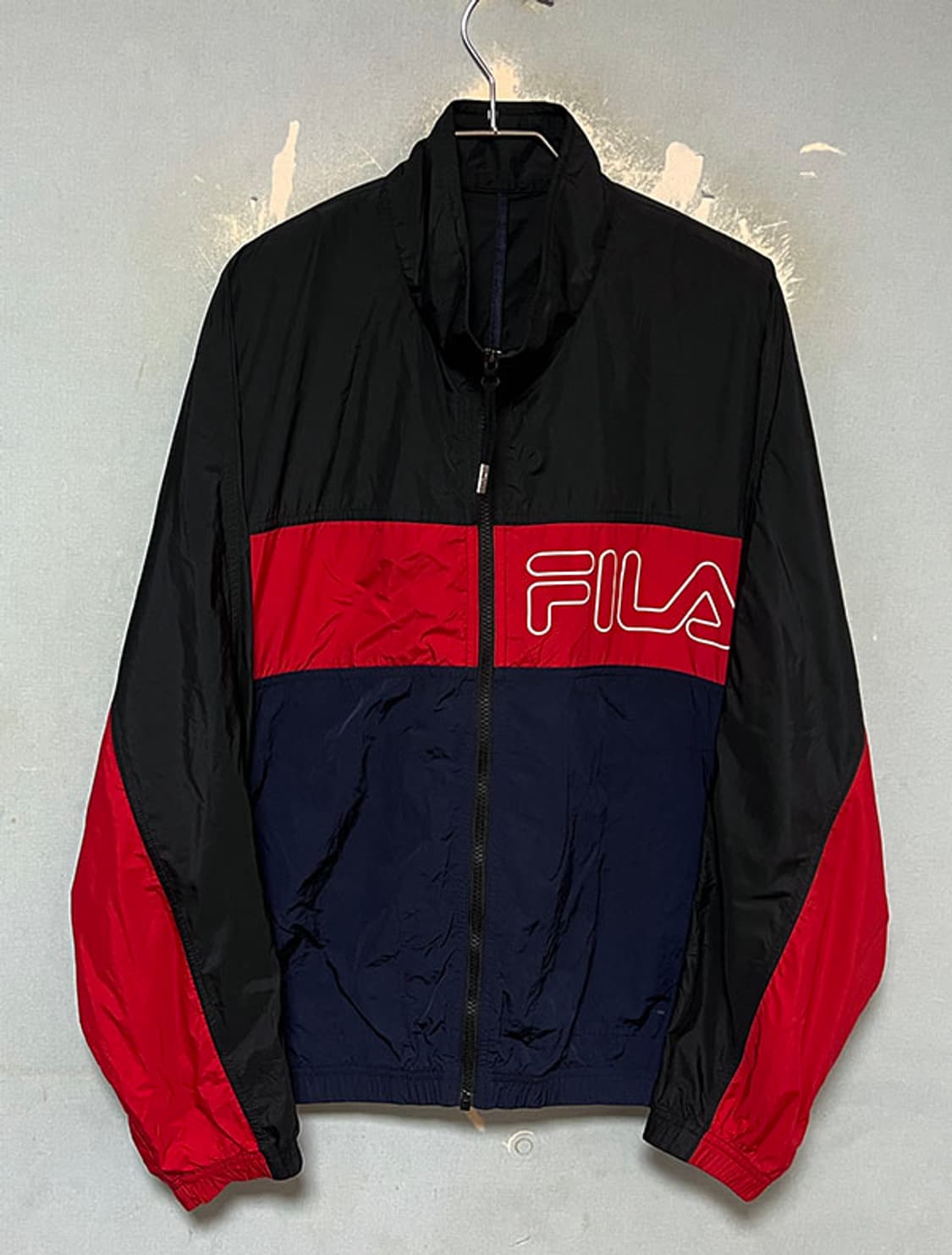 FILA 휠라 3단 블로킹자켓 경량 바람막이 새상품 여름 홑겹 L 100 상품이미지1