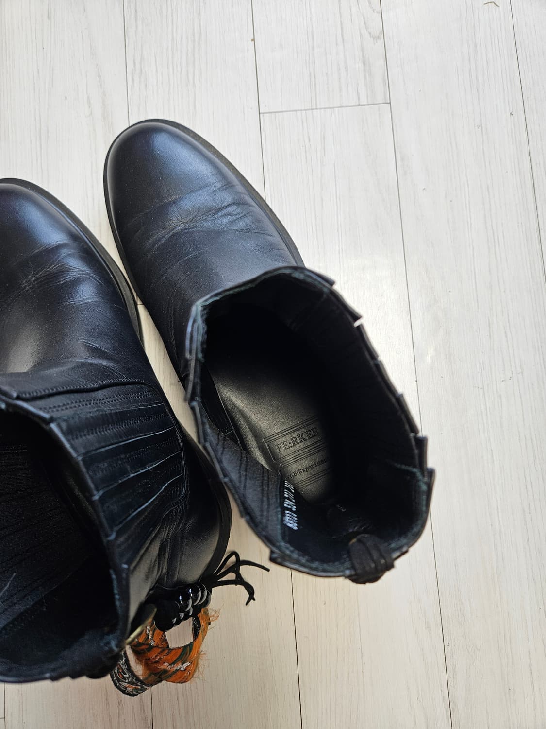 페르커 콘초 디테일  블랙 첼시 부츠 270 상품이미지5