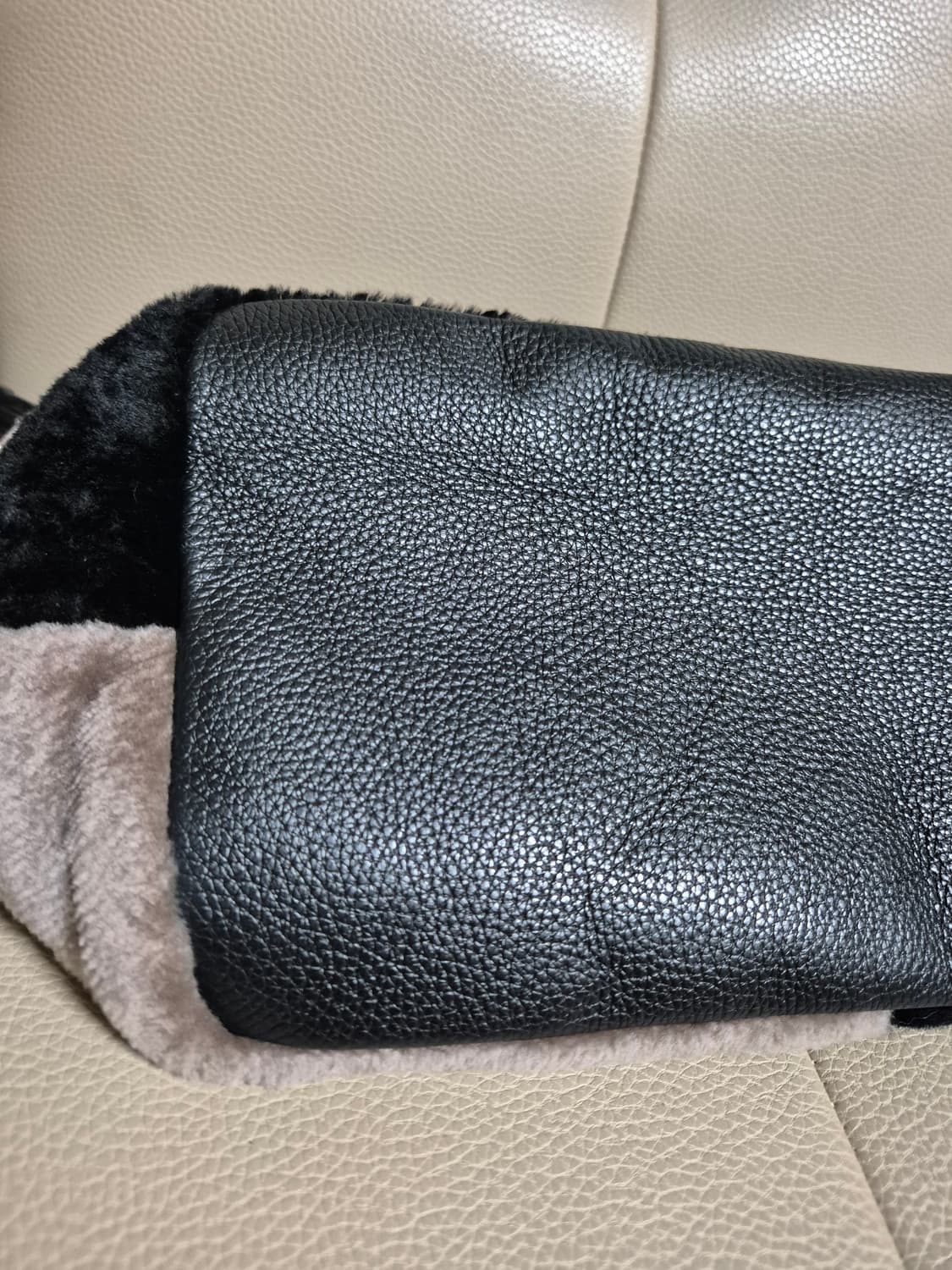 안토니오 크리스티아노 양털 컬러블록 토트백 상품이미지4