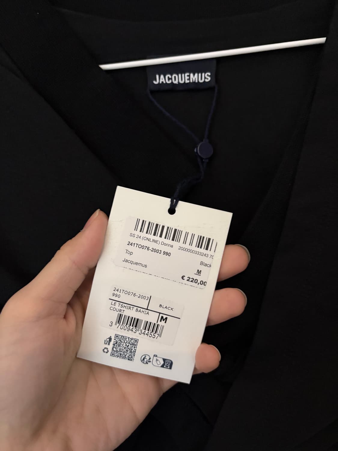 자크뮈스 크롭 블랙 탑 상품이미지3