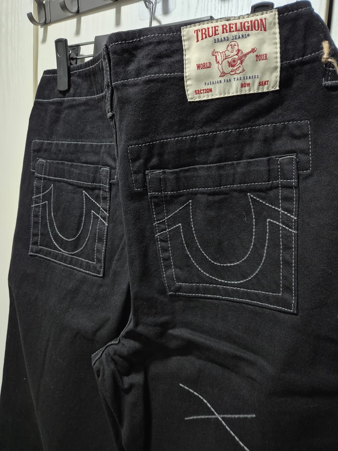 (타임세일)(새상품)트루릴리젼 블랙 와이드 데님 팬츠 상품이미지7