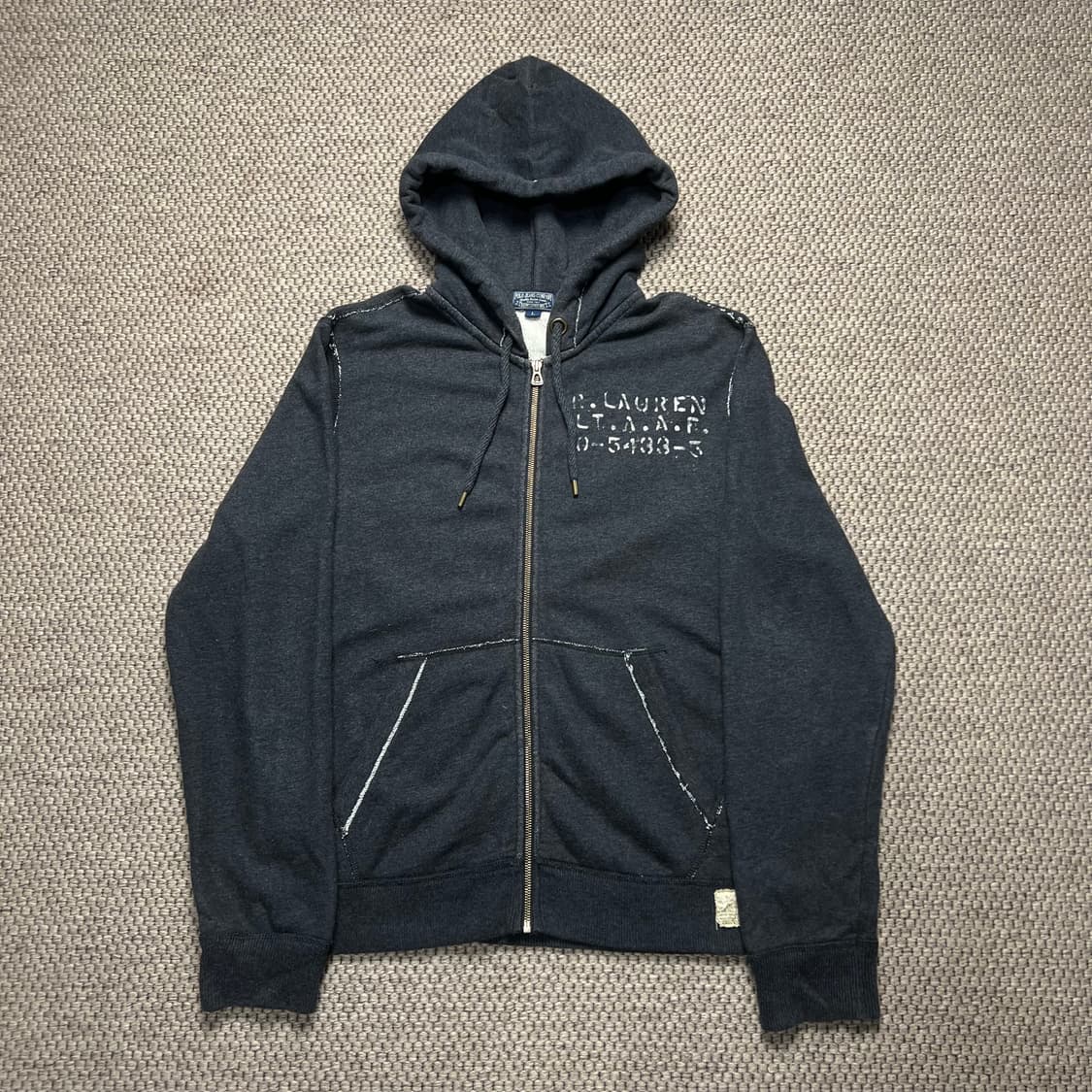 폴로 진스 컴퍼니 성조기 후드집업 L 상품이미지1