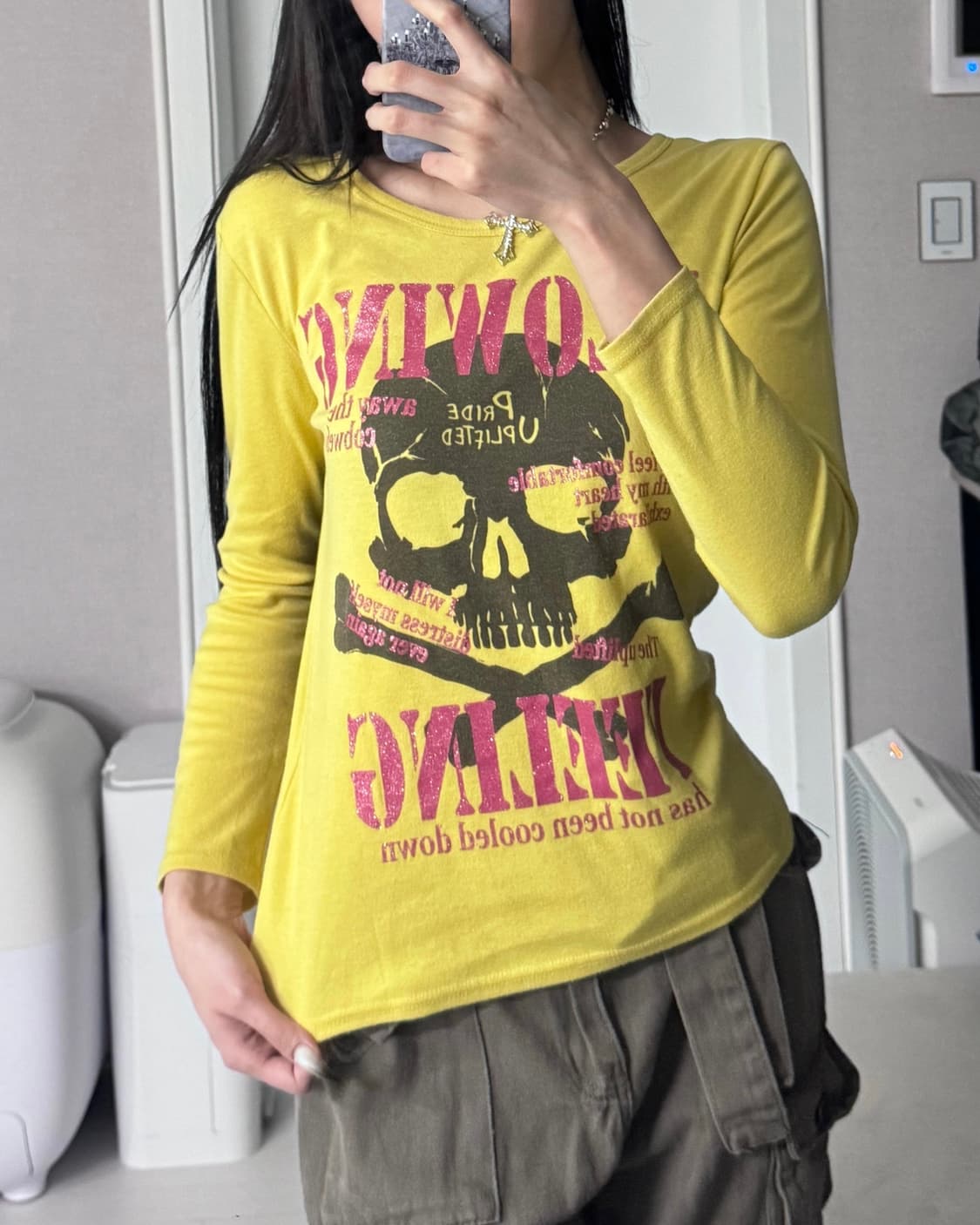༒ Skull print longsleeve 상품이미지5