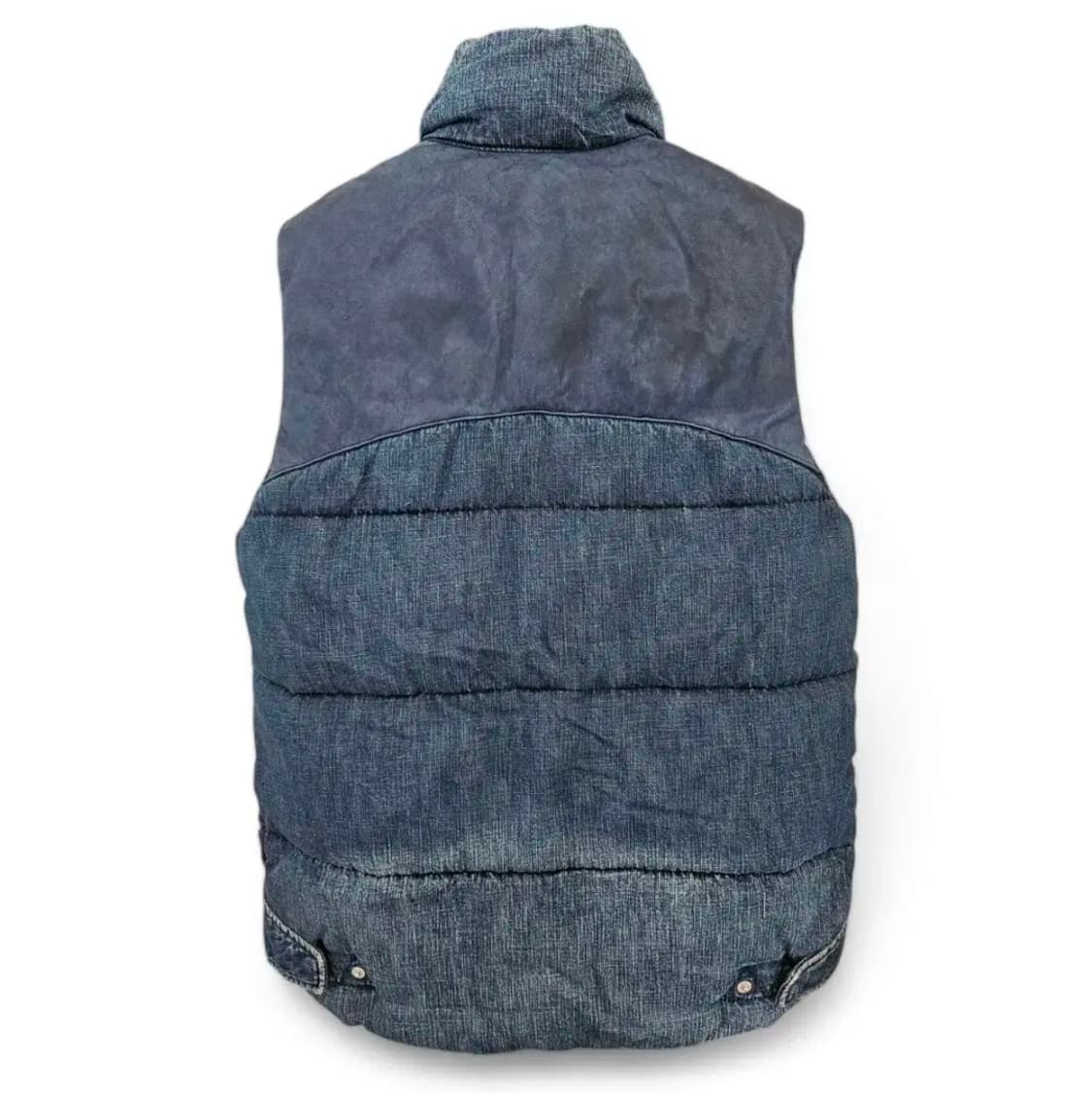 레미 릴리프 인디고블루 데님 가공 다운베스트 상품이미지2