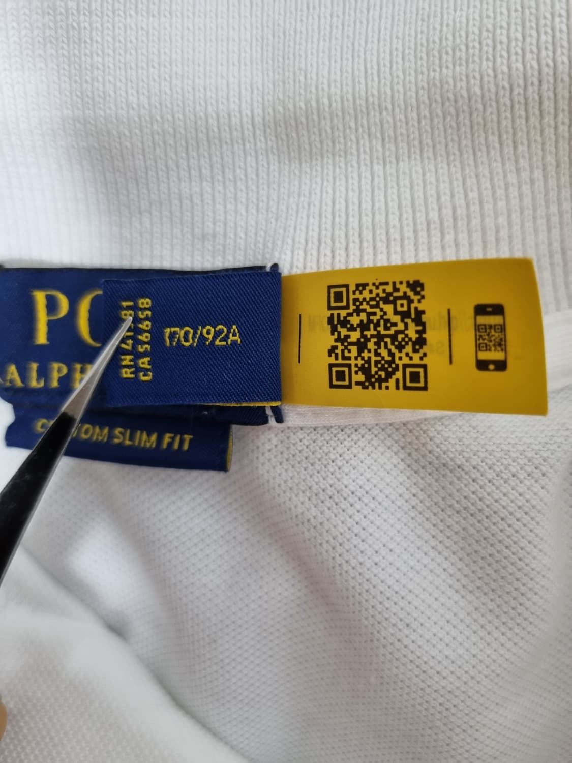 남성 2023 폴로 QR 화이트 흰색 반팔 피케 카라 PK 티 티셔츠 상품이미지8