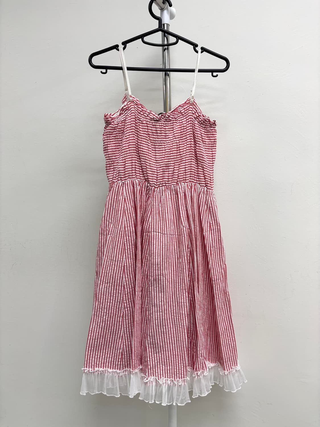 빈티지 핑크 스트라이프 원피스 상품이미지9