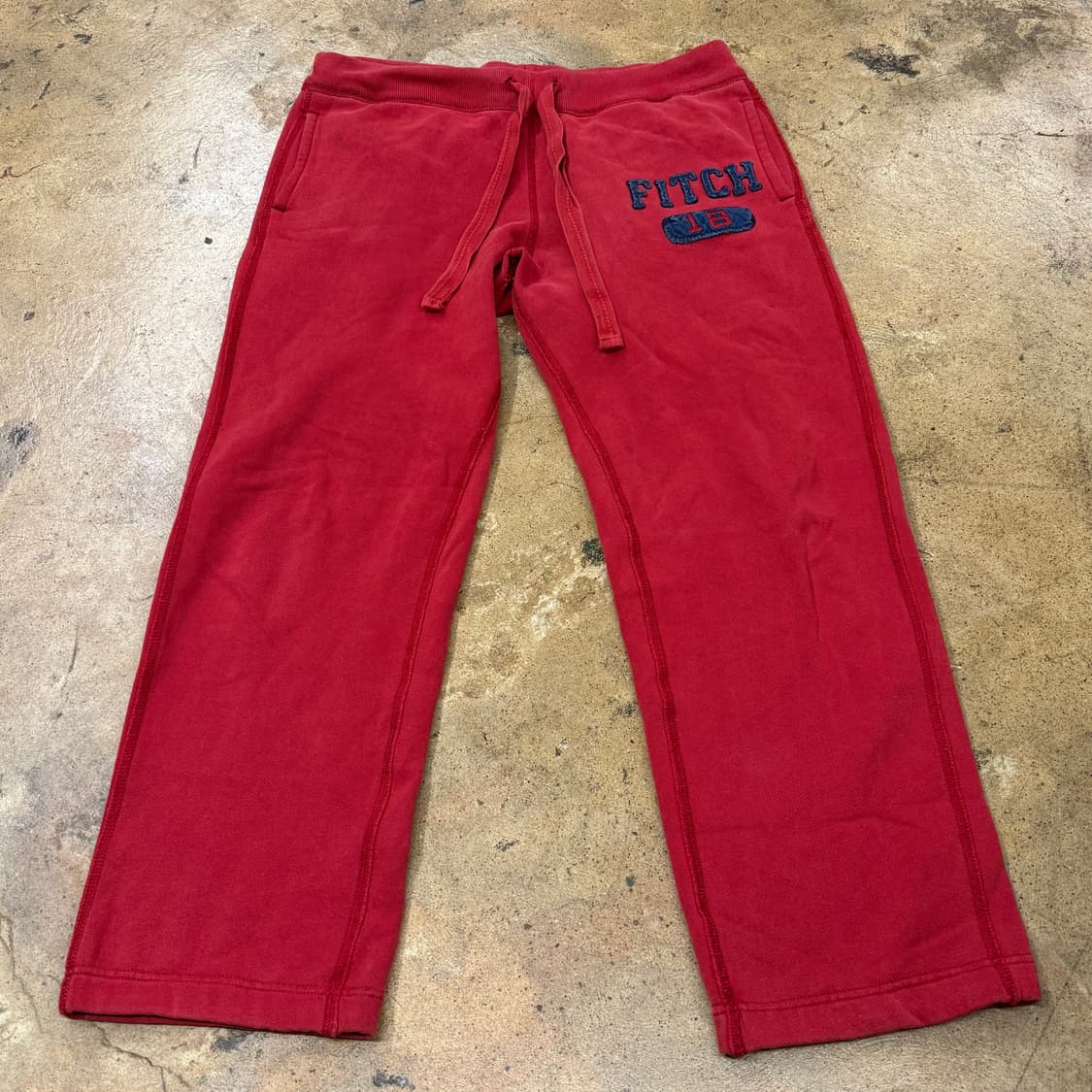 [정품/S] 아베크롬비 레드 조거 트레이닝 팬츠 b18 상품이미지2