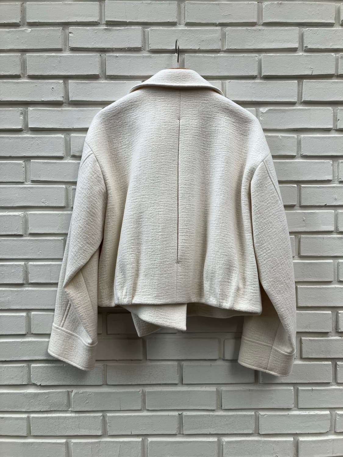 (W)르917 르셉템버 울 드레이프 크롭 자켓 아이보리 34사이즈 상품이미지3