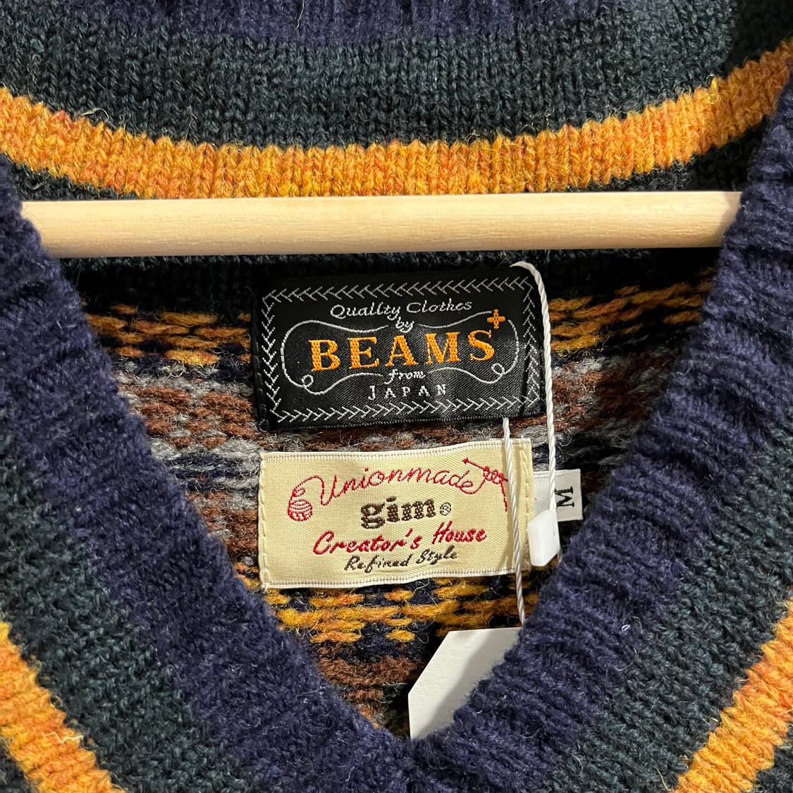 빔즈 플러스 x gim 페어아일 니트 베스트 상품이미지5