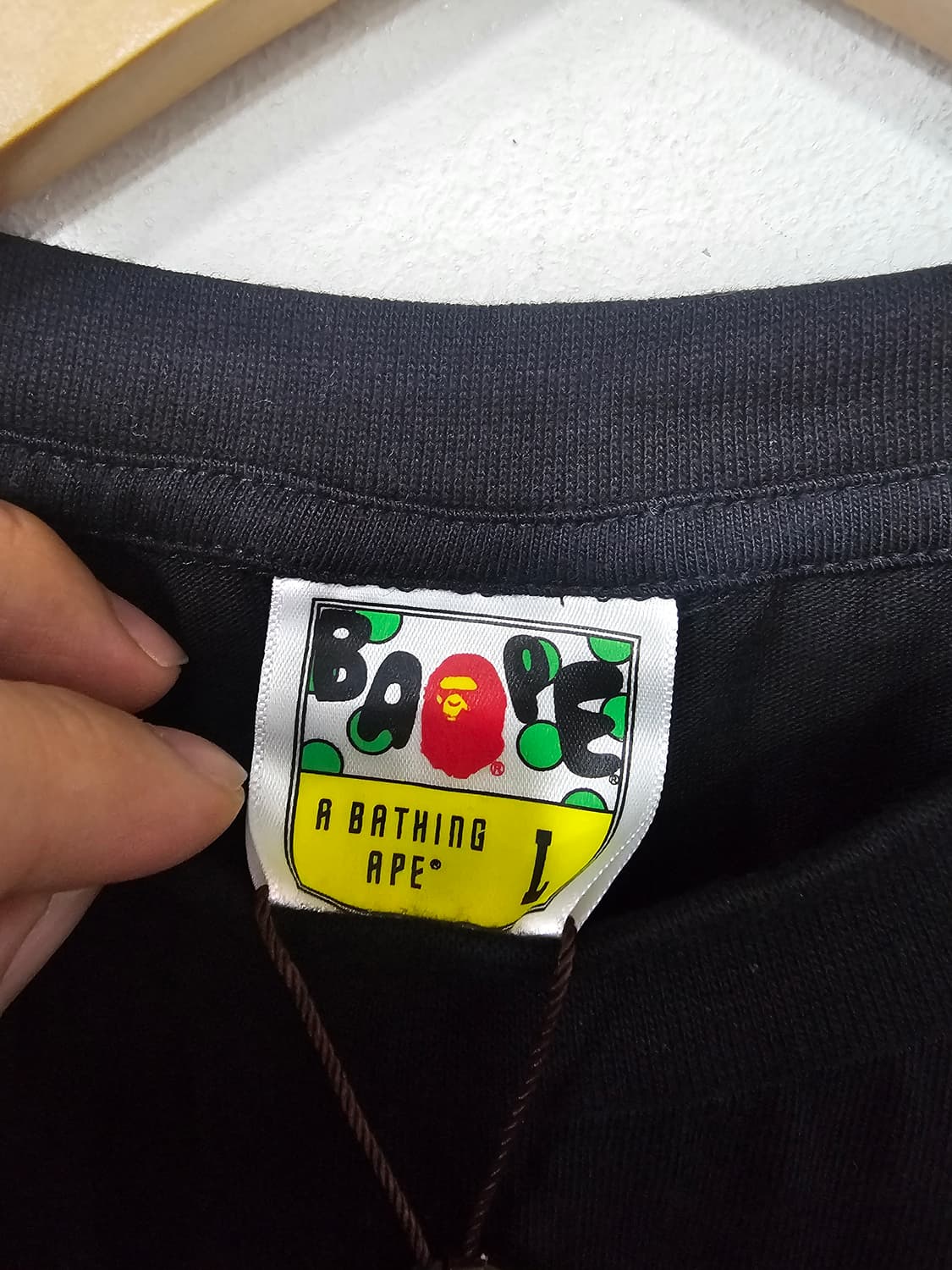 베이프 BAPE 블랙 반팔 티셔츠 새상품 상품이미지2