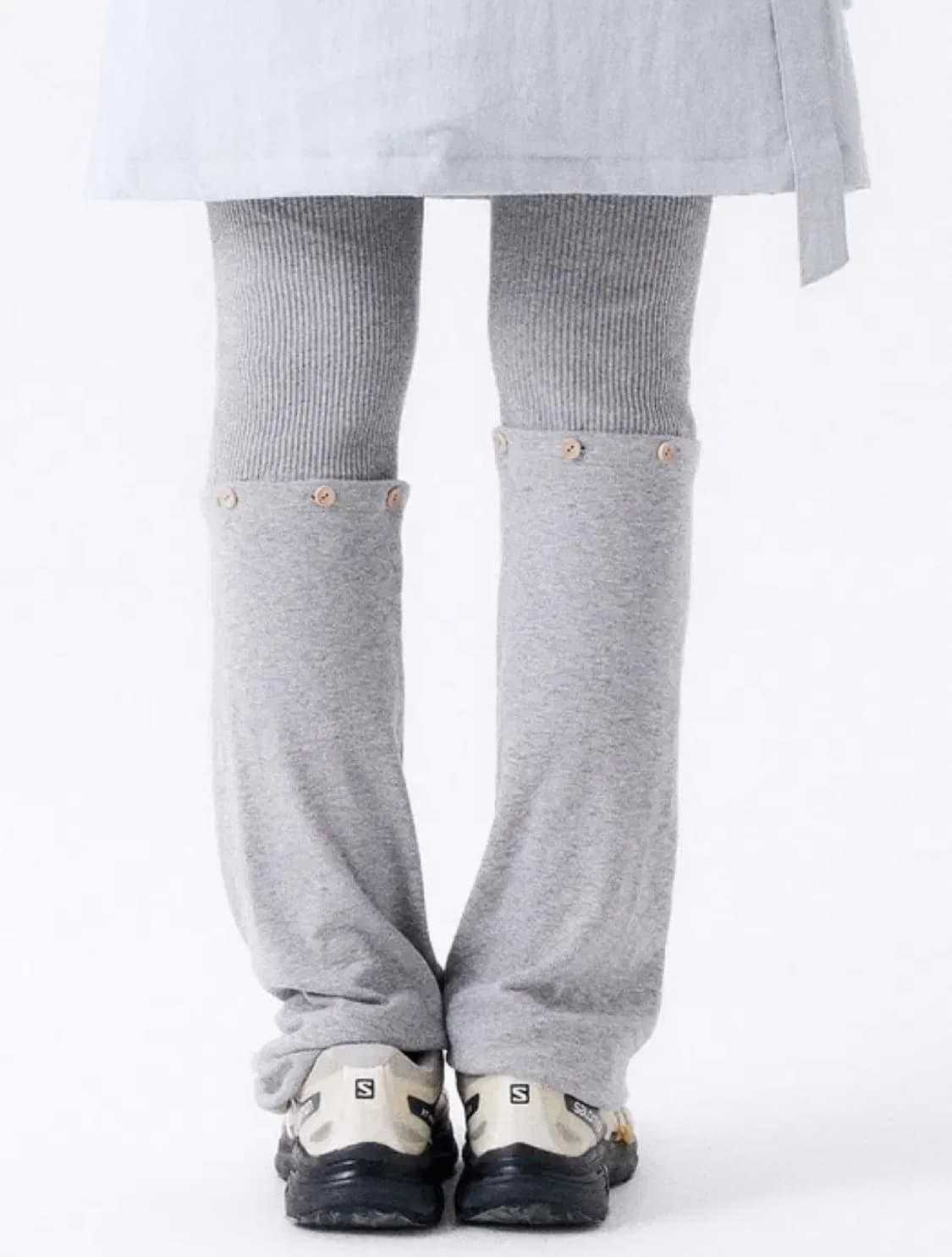 할로미늄  2 WAY LEGGINGS 그레이 색상 새상품 상품이미지4