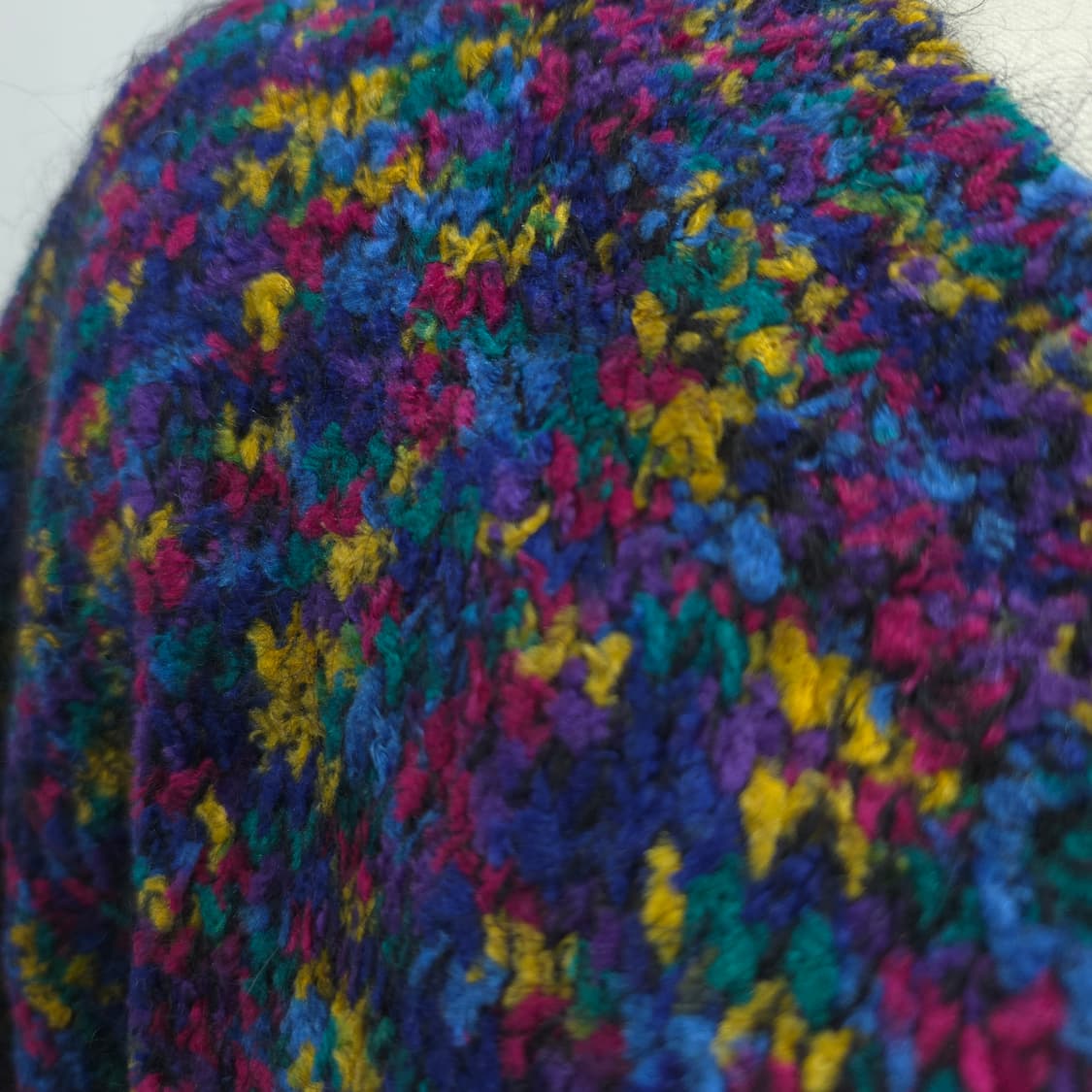 DASGENIE 모헤어 멀티컬러 빈티지 니트 가디건 상품이미지9