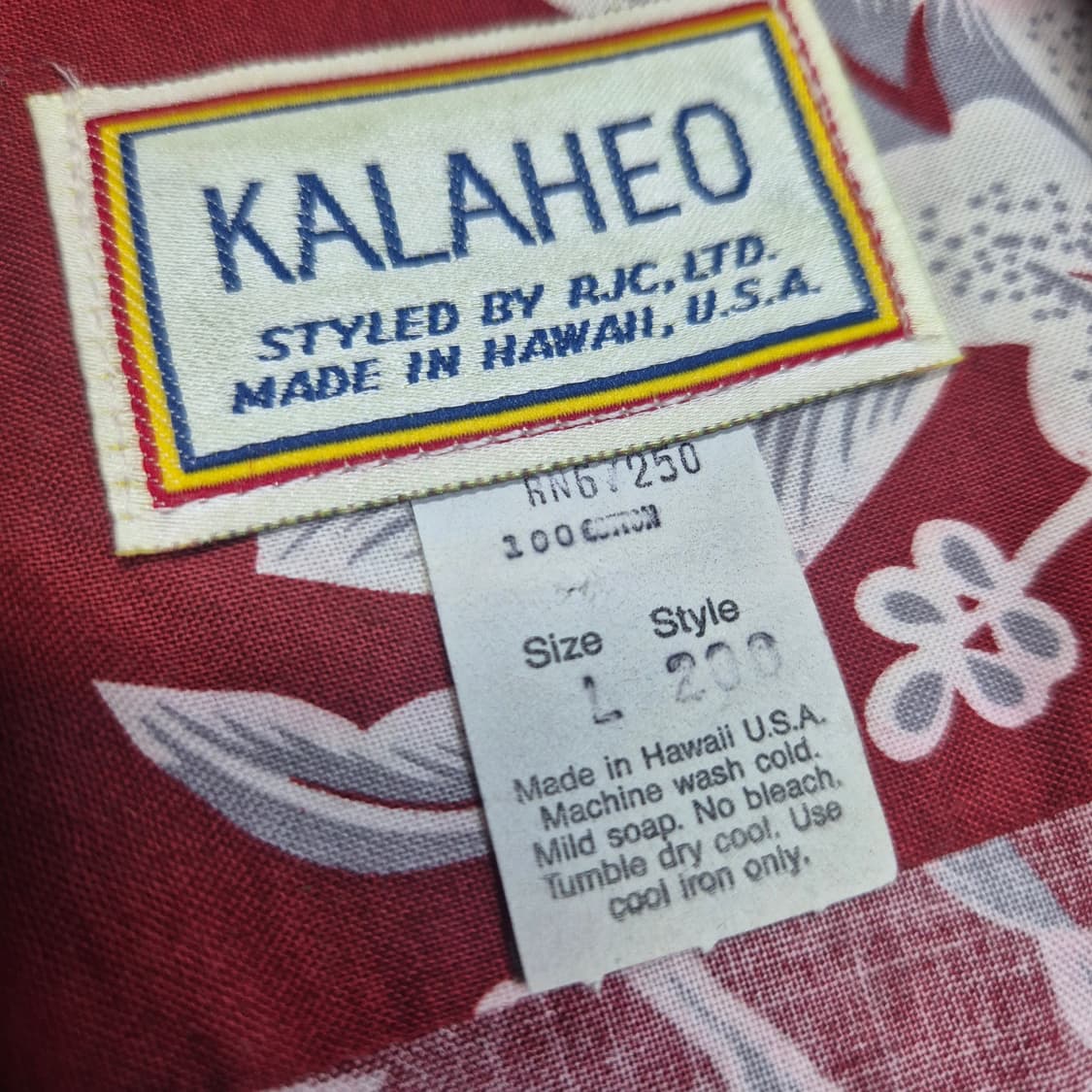 [L]90s US made KALAHEO 하와이안 -873 상품이미지3