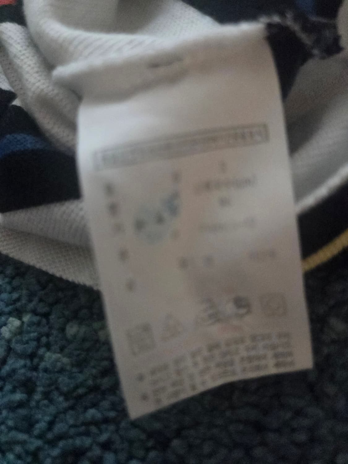 택포)라코스테 컬러 스트라이프  카라 반팔티  상품이미지5