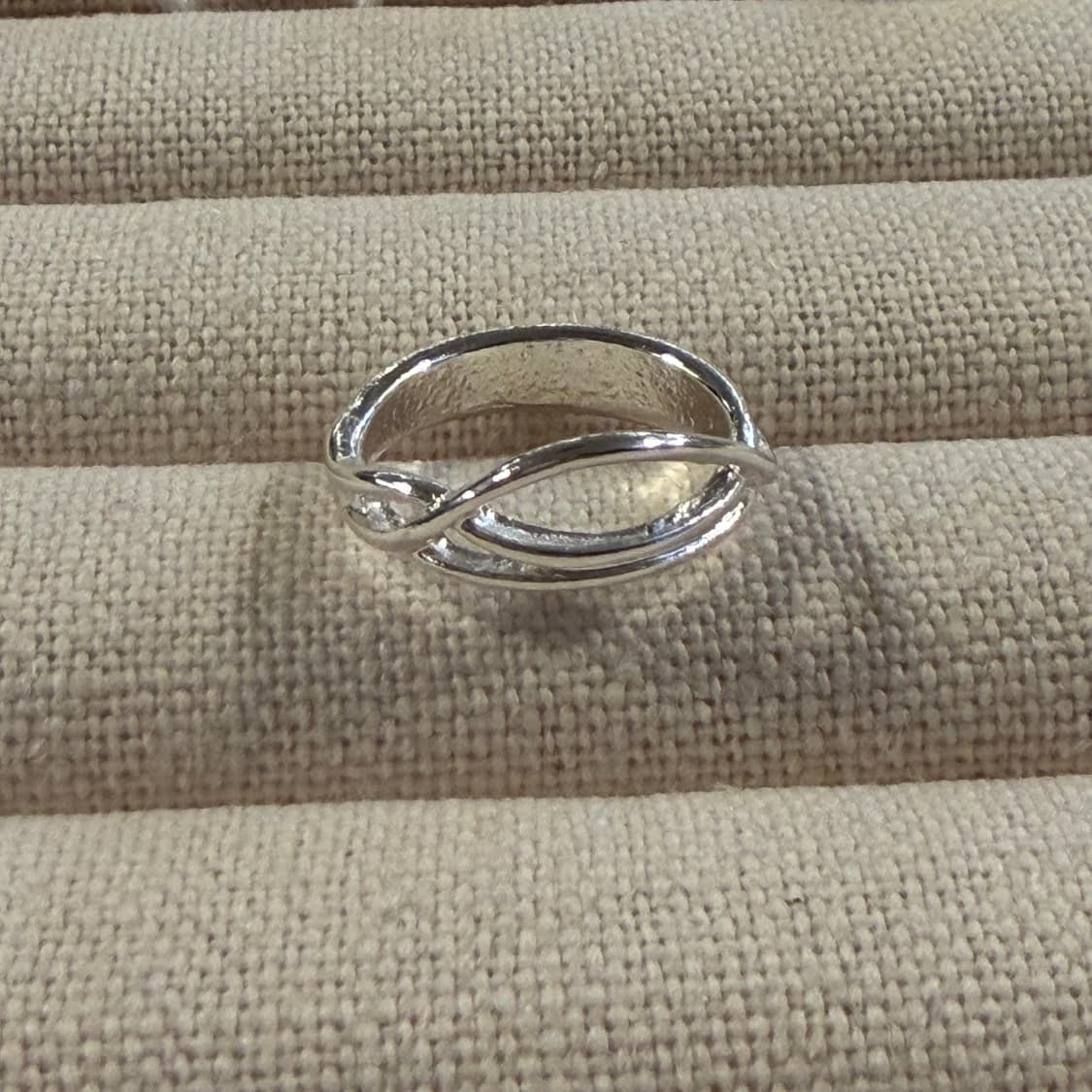 새상품 여성 신주 은도금 공간 반지 상품이미지1