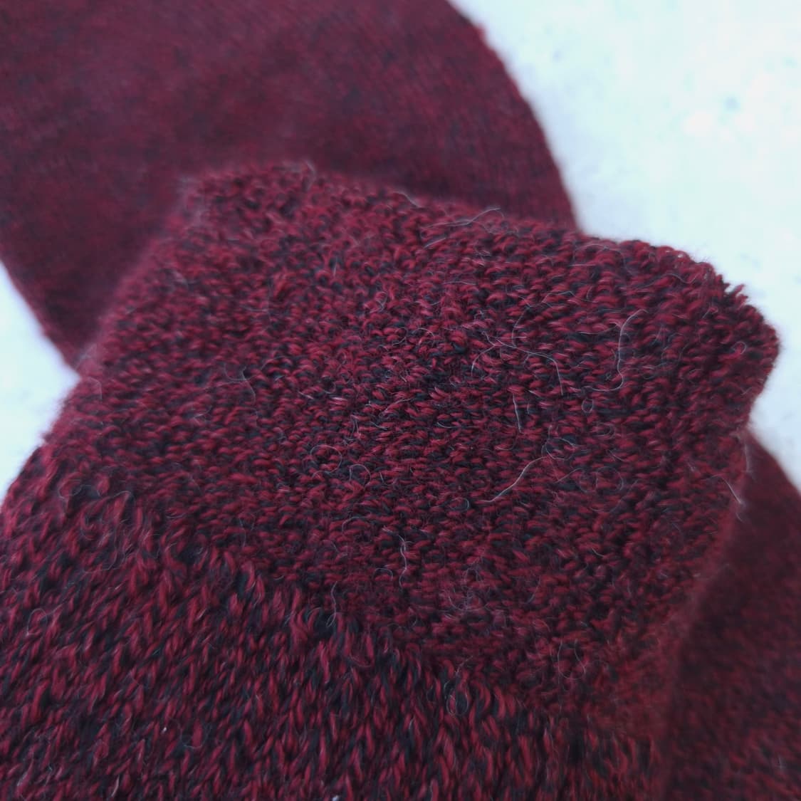 일본제 버건디 니트 장목양말 니삭스 상품이미지3